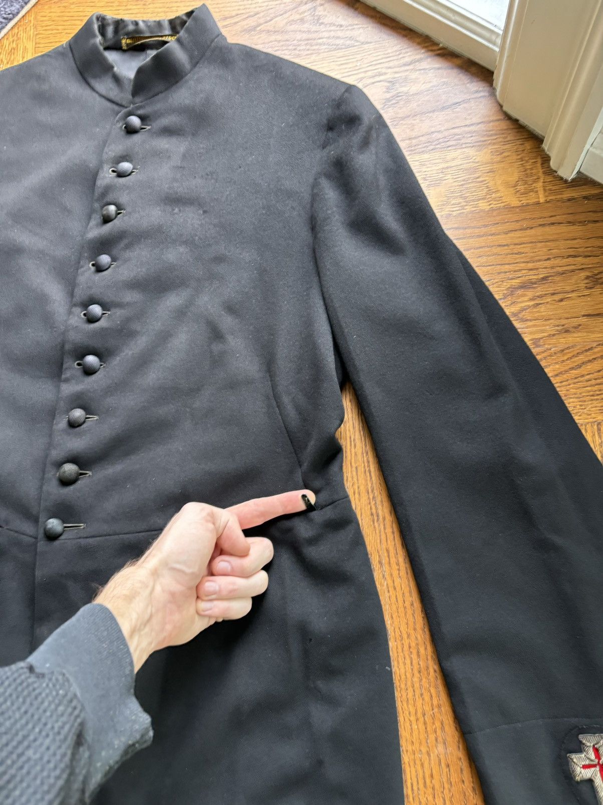 Vintage × Woolrich Woolen Mills 1920s Wool Frock Coat True Vintage Wool Peacoat Robe USA 30s Size US M / EU 48-50 / 2 - 15 Thumbnail