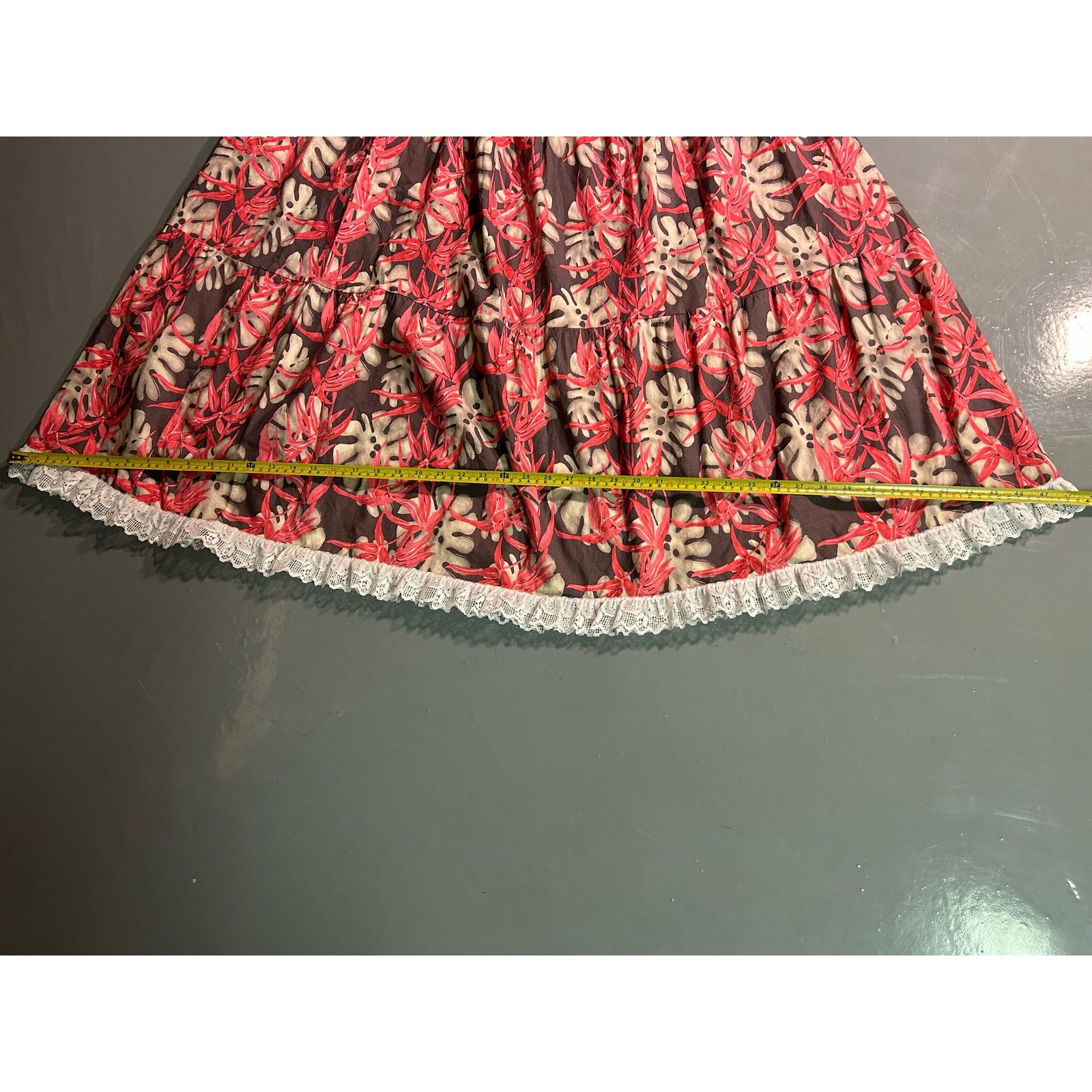 Other Flamenco hand made two piece set. trimming. Cropped top. M Size 26" / US 2 / IT 38 - 8 Thumbnail