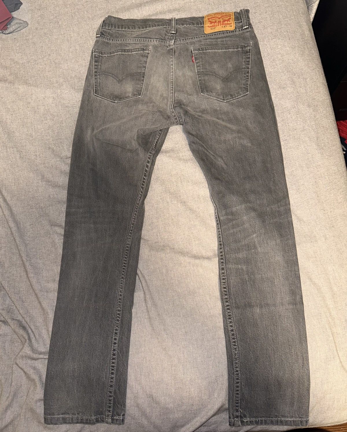 Levi's Levi’s Grey 510 Denim Jeans Size US 33 - 2 Thumbnail