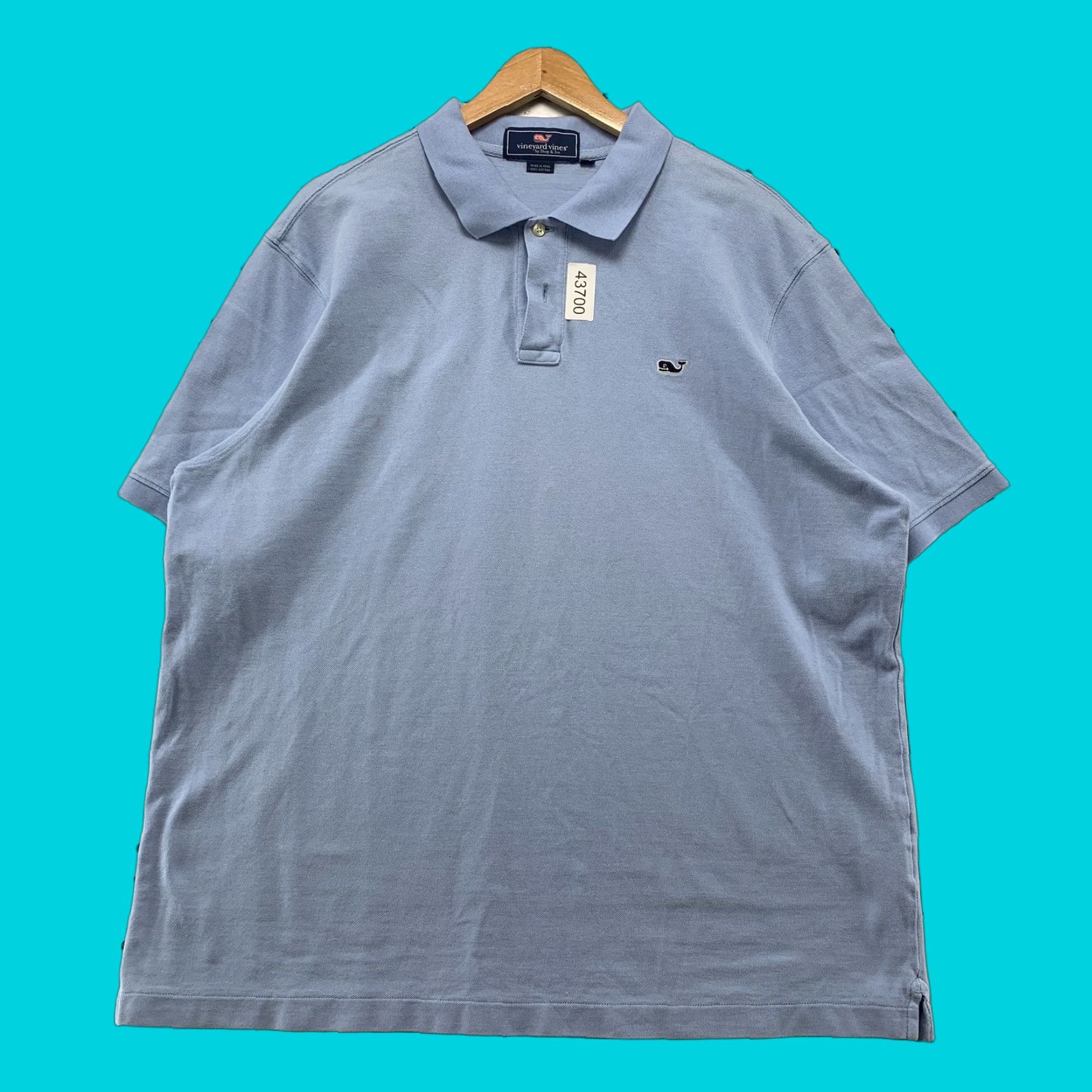 Vineyard Vines Vineyard Vines Polo Shirt Blue Short Sleeve Collared Button XL Made Peru Polo Men XL Blue Preppy 90s? Size US XL / EU 56 / 4 - 1 Thumbnail