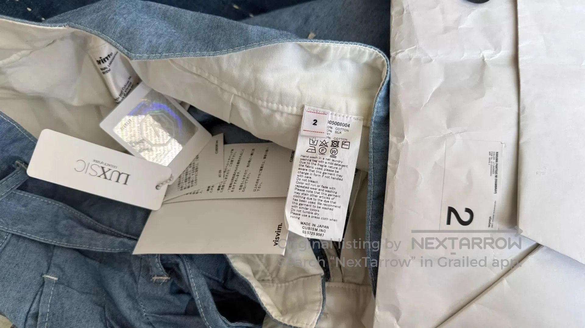 Visvim Blue Casual Pleated Trousers Size 32. Size US 32 / EU 48 - 9 Thumbnail