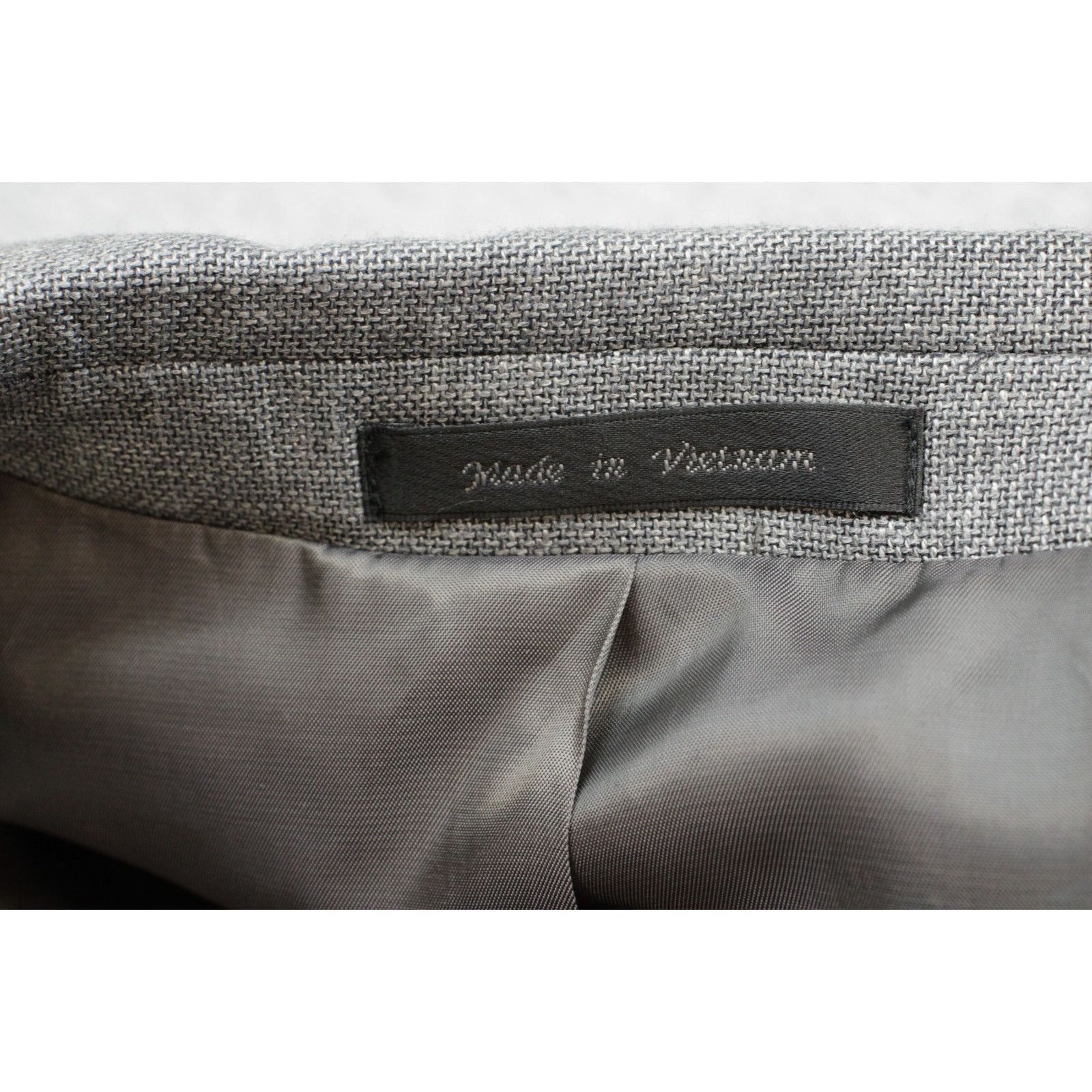 Lauren Ralph Lauren Lauren Ralph Lauren Blazer Mens 42R Gray Hopsack 2 Buttons Size 42R - 7 Thumbnail
