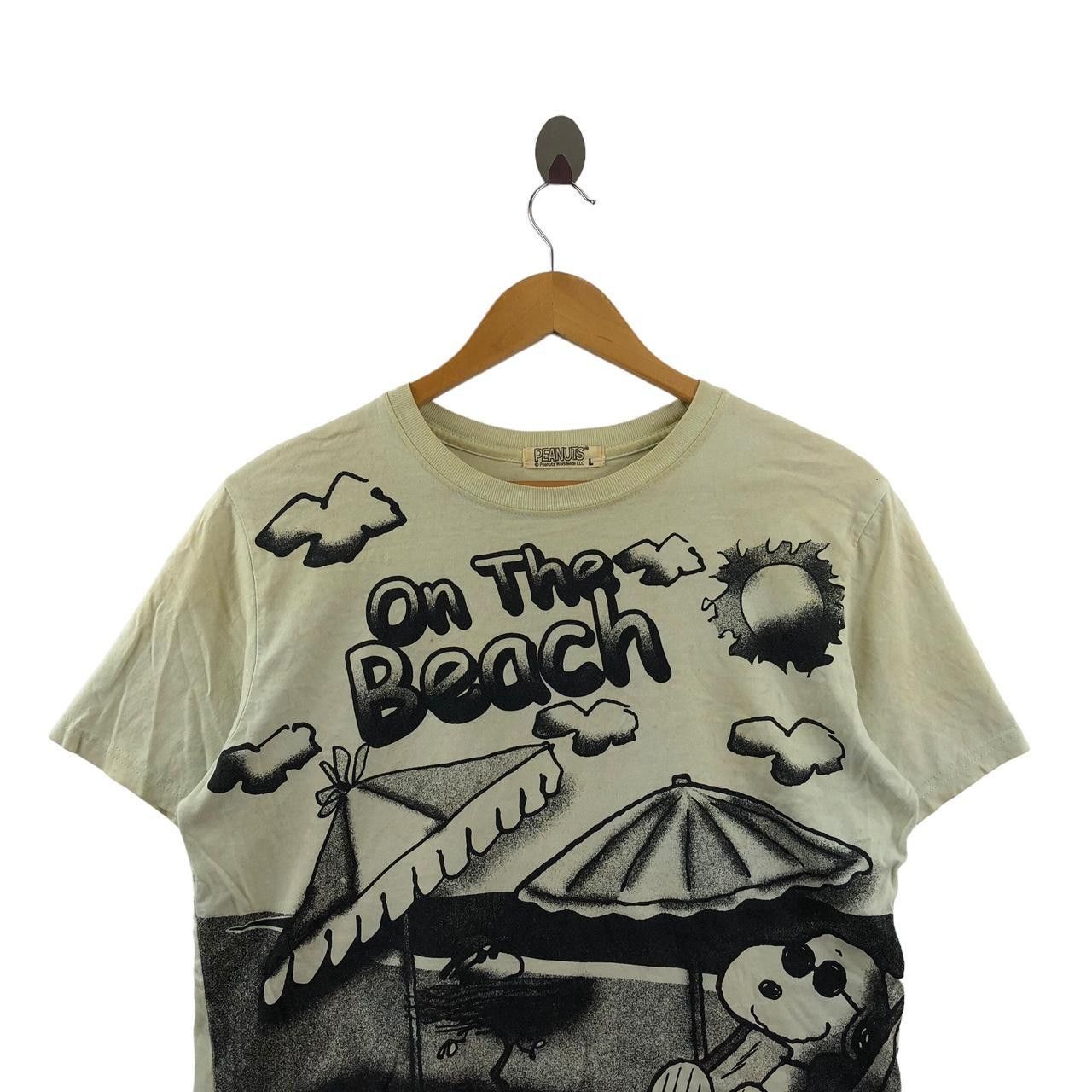 Peanuts PEANUTS SNOOPY CARTOON On The Beach Tee Shirt Comic Strip Size L / US 10 / IT 46 - 3 Thumbnail