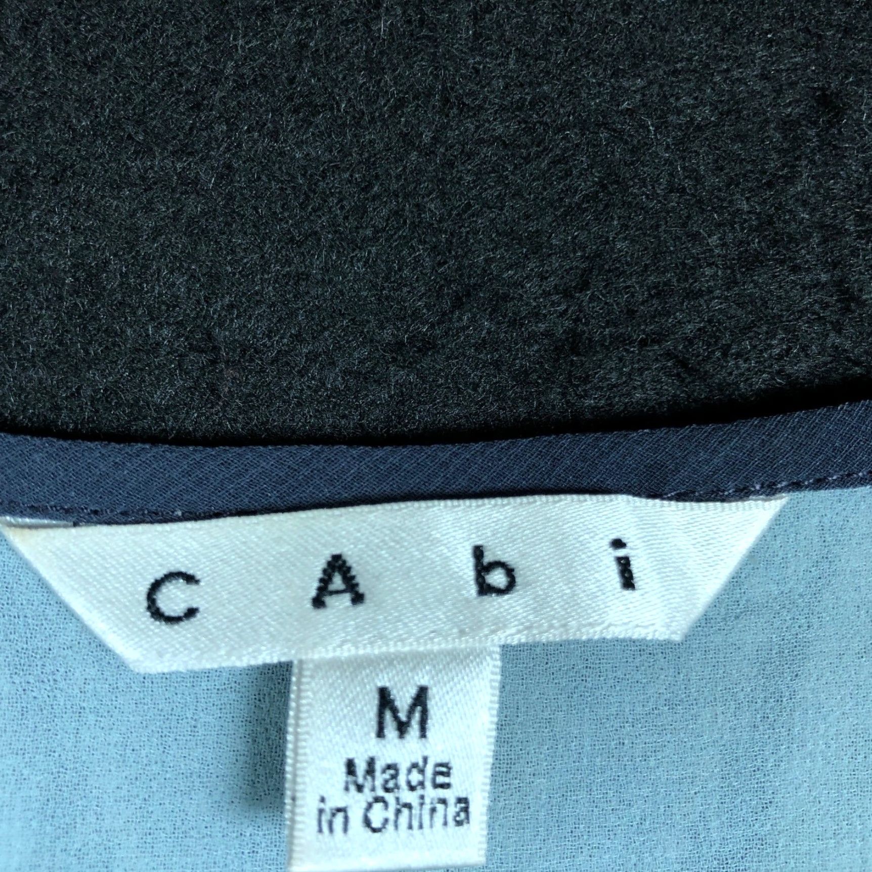 Vintage CAbi Blouse Women Blue Gray Scoop Neck Sleeveless Lightweight Sheer Tunic Medium Size M / US 6-8 / IT 42-44 - 6 Thumbnail