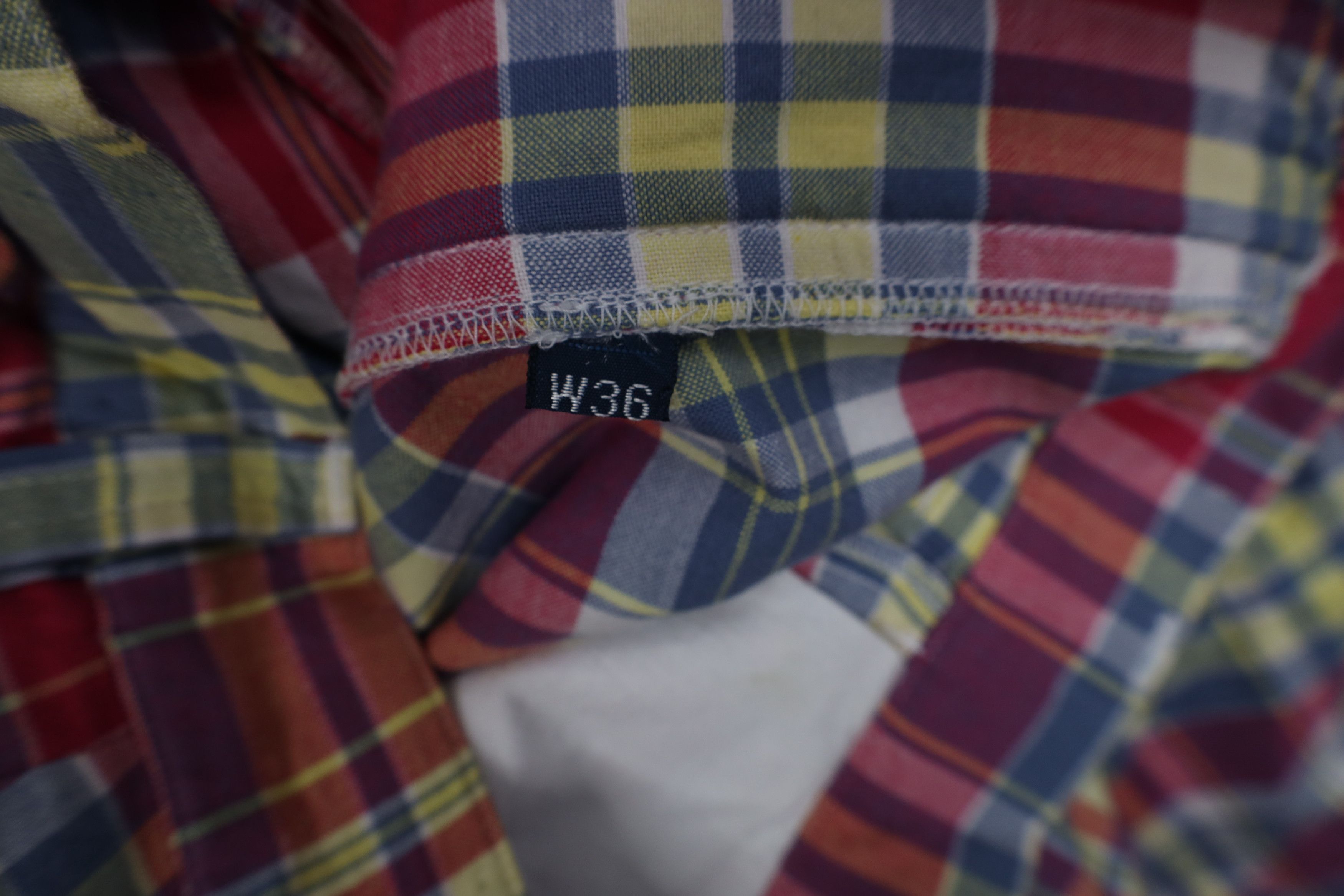 Ralph Lauren Vintage 90s Ralph Lauren India Madras Plaid Flannel Shorts Size US 36 / EU 52 - 7 Thumbnail