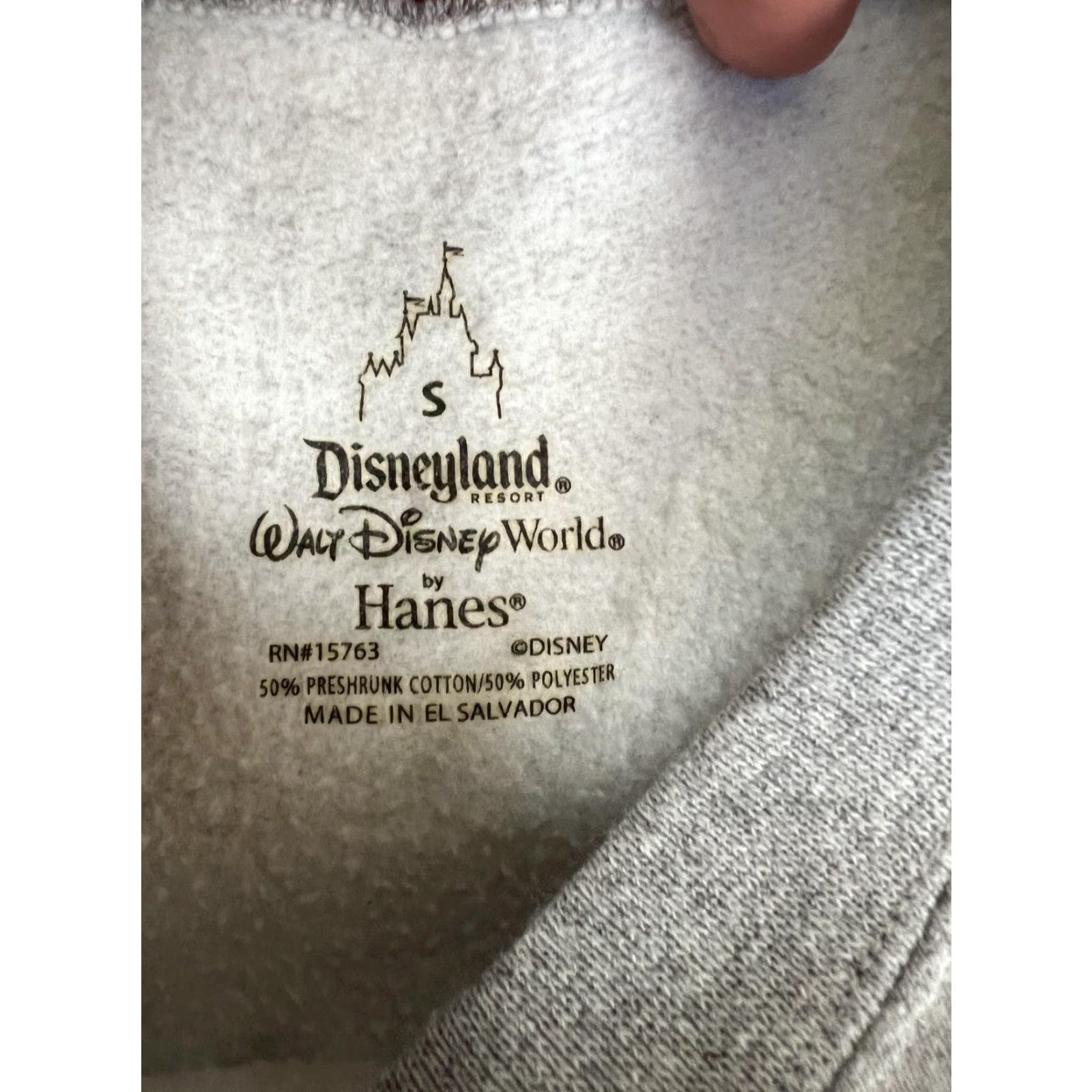 Vintage Disneyland Resort Sweatshirt Mens Small Gray Mickey Fleece Graphic 2010 Disney Toy Story Theme Woolless? Size US S / EU 44-46 / 1 - 7 Thumbnail