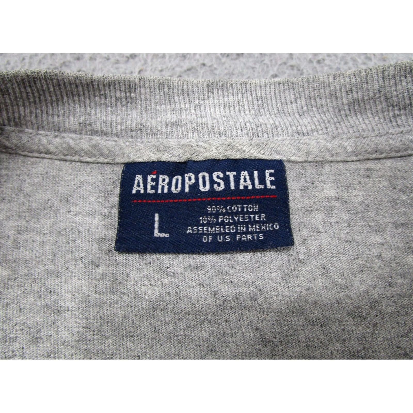 Vintage VINTAGE Aeropostale Tigers Spell Out Long Sleeve Shirt Mens L Gray 90s Shirts Mens Size US L / EU 52-54 / 3 - 3 Thumbnail