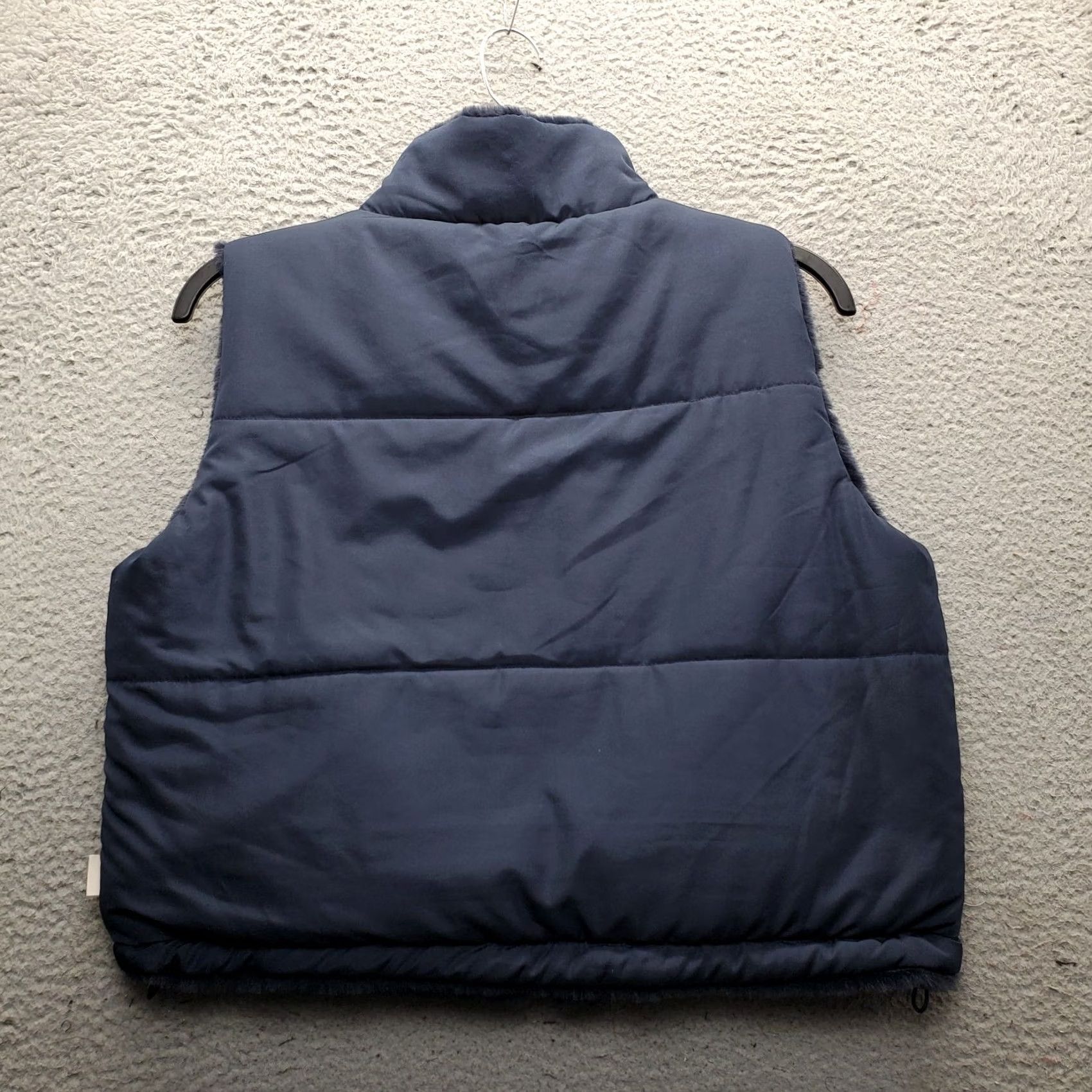 Vintage Sincerely Jules Reversible Puffer Vest Womens Size L Navy Quilted Zip Up Size L / US 10 / IT 46 - 2 Thumbnail