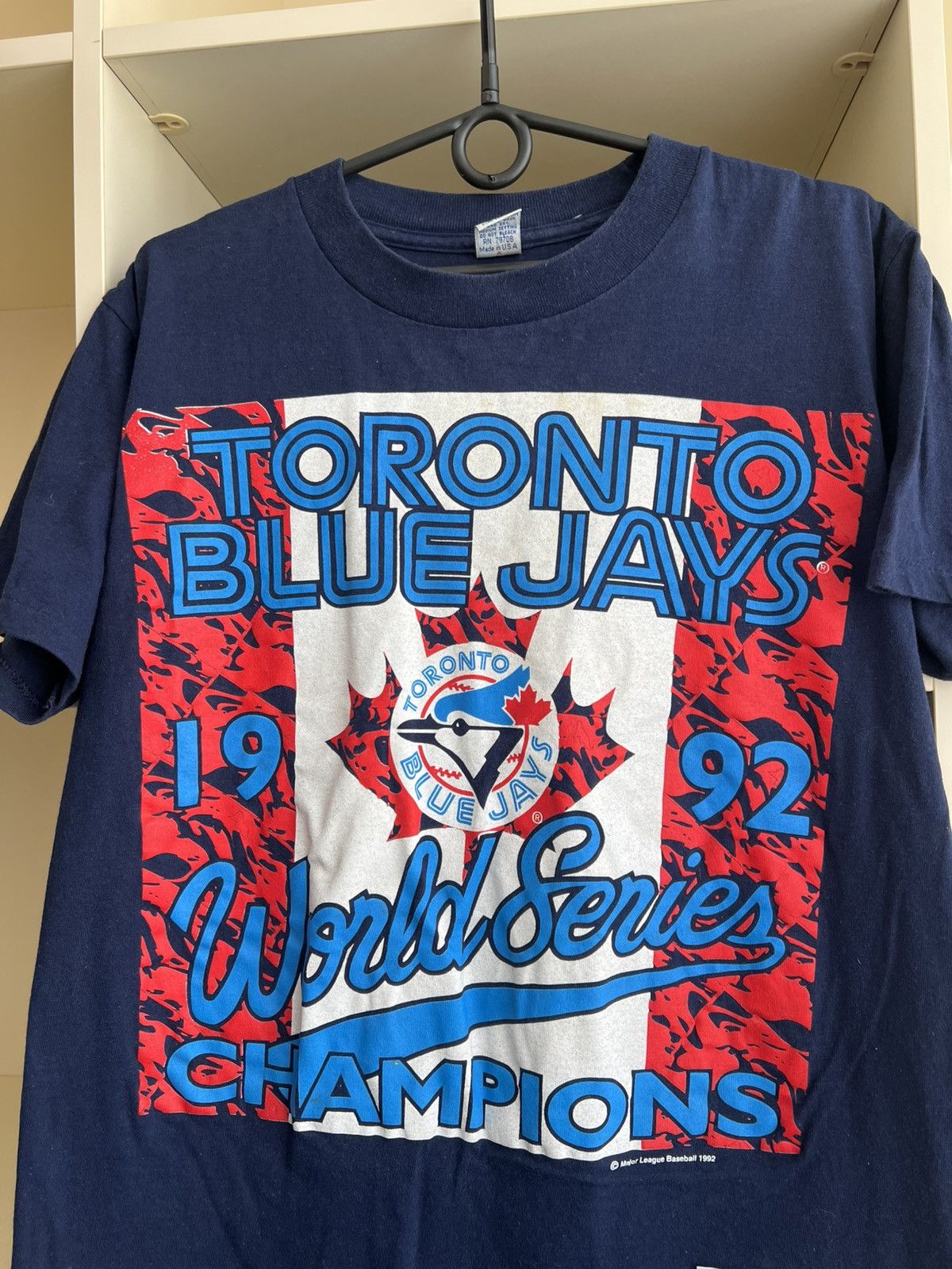 Vintage Vintage Toronto Blue Jays 1992 Major Legue Baseball T-Shirts Size US L / EU 52-54 / 3 - 3 Thumbnail