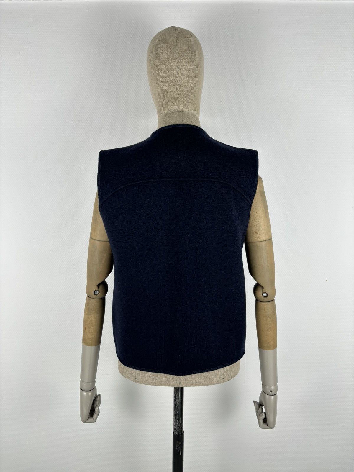 Burberry × Burberry Prorsum VTG 90s BURBERRY London "New Towey" Wool Nova Check Navy Vest Gilet Waistcoat 44 Size M / US 6-8 / IT 42-44 - 10 Thumbnail