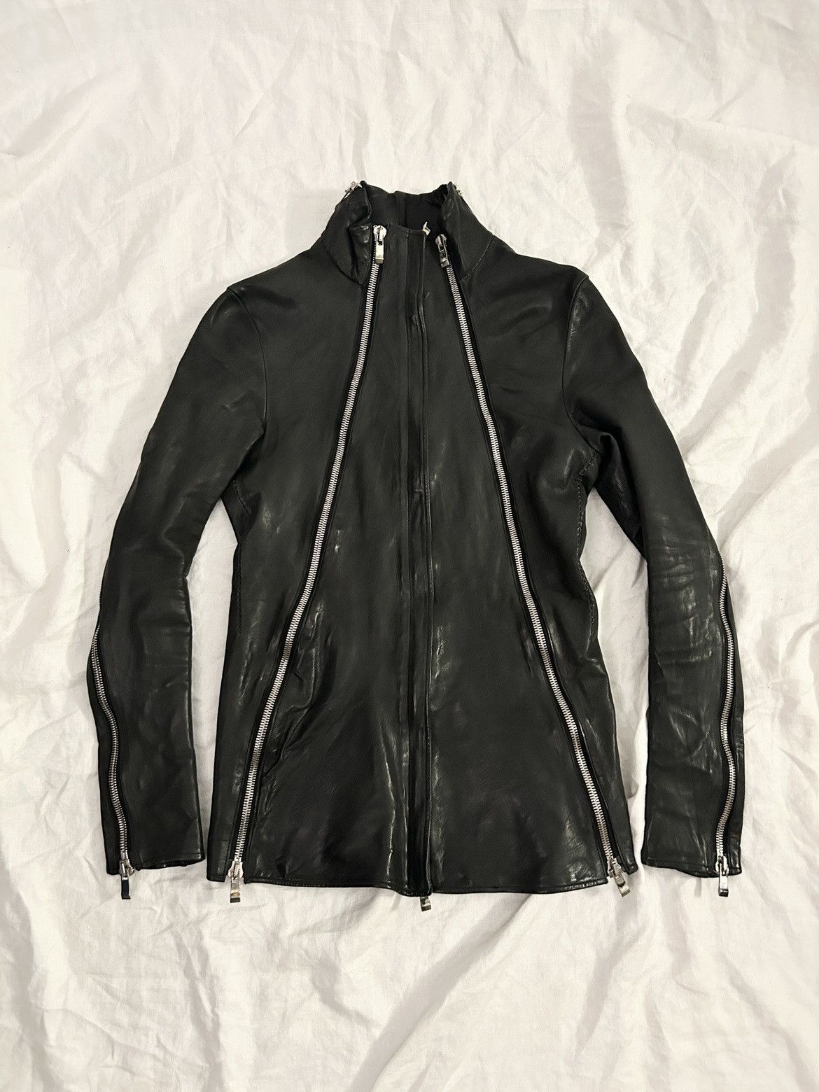 Incarnation Incarnation Zipper Sleeve Leather Jacket Size US S / EU 44-46 / 1 - 15 Thumbnail