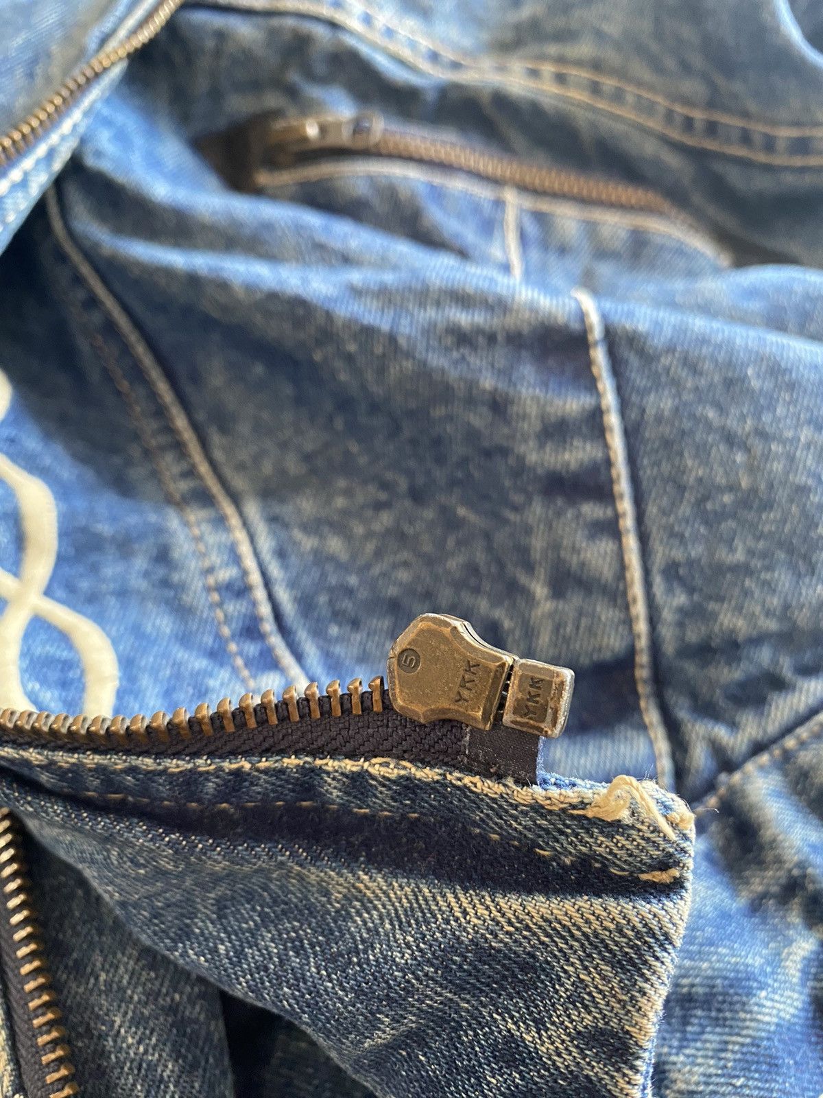 Vintage × Wrangler VTG 90s Wrangler Auth Western jacket jeans denim mens Large Size US M / EU 48-50 / 2 - 12 Thumbnail