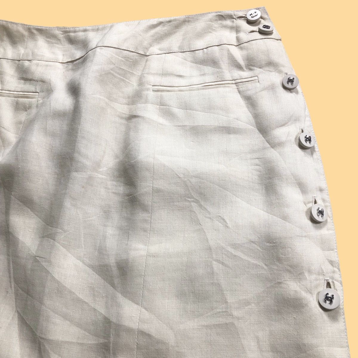 Chanel Chanel Boutique 96P Skirt Suits Ivory Silk Lining Size 28" / US 6 / IT 42 - 3 Thumbnail