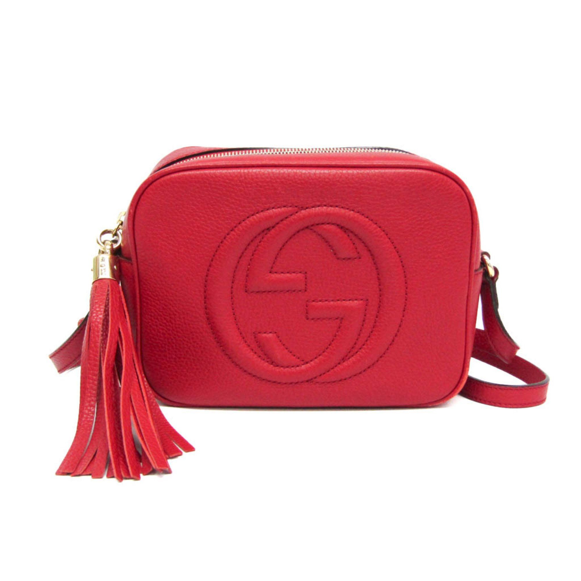 Gucci Soho Red Leather Shoulder Bag (Pre-Owned) Size ONE SIZE - 1 Thumbnail