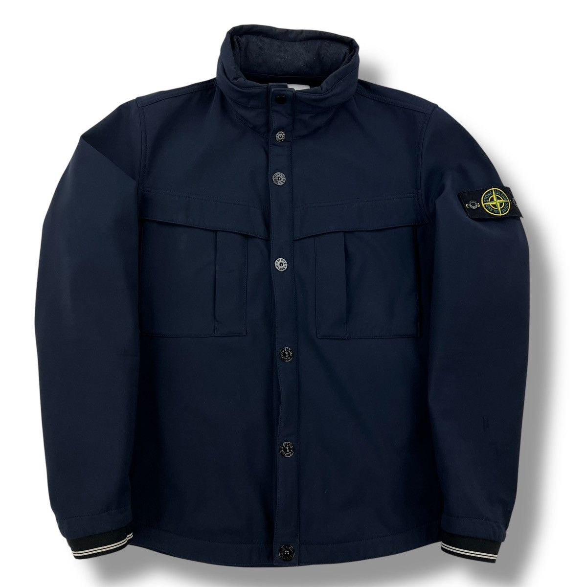 Stone Island Stone Island Navy Soft Shell-R Jacket Size US M / EU 48-50 / 2 - 2 Thumbnail