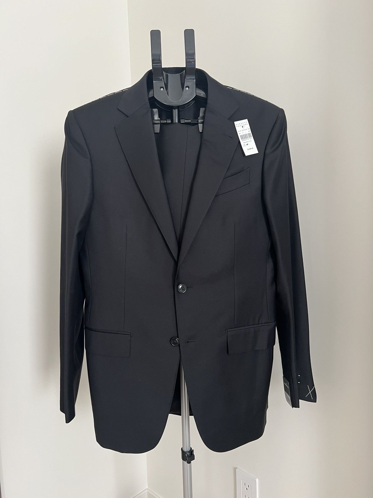 Ermenegildo Zegna Ermenegildo Zegna 38L US / 48L IT Trofeo Black Suit & Pants Size 38L - 2 Thumbnail