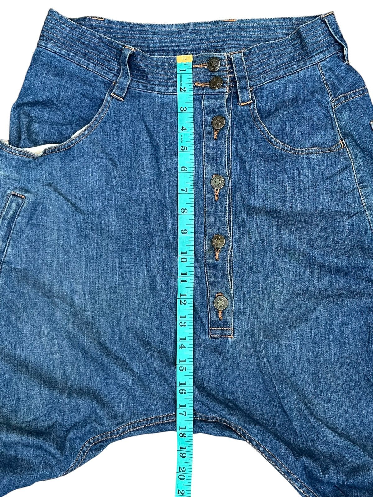 Issey Miyake Issey Miyake By Tsumori Chisato Drop Crotch Denim Pants Size US 28 / EU 44 - 19 Thumbnail