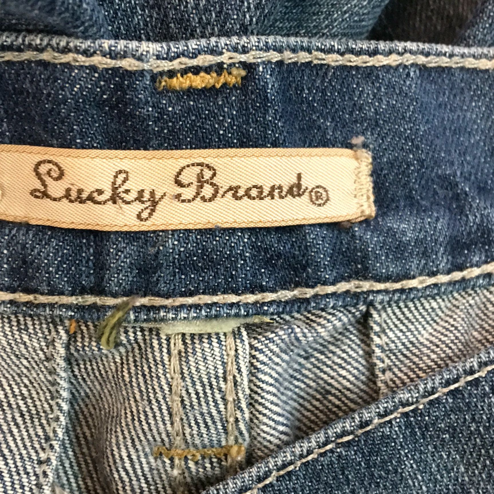 Lucky Brand VINTAGE Lucky Brand Womens Jeans Bootcut Regular Size 30 X30 Dark Blue Cotton Stretch Classic Size 30" / US 8 / IT 44 - 7 Thumbnail