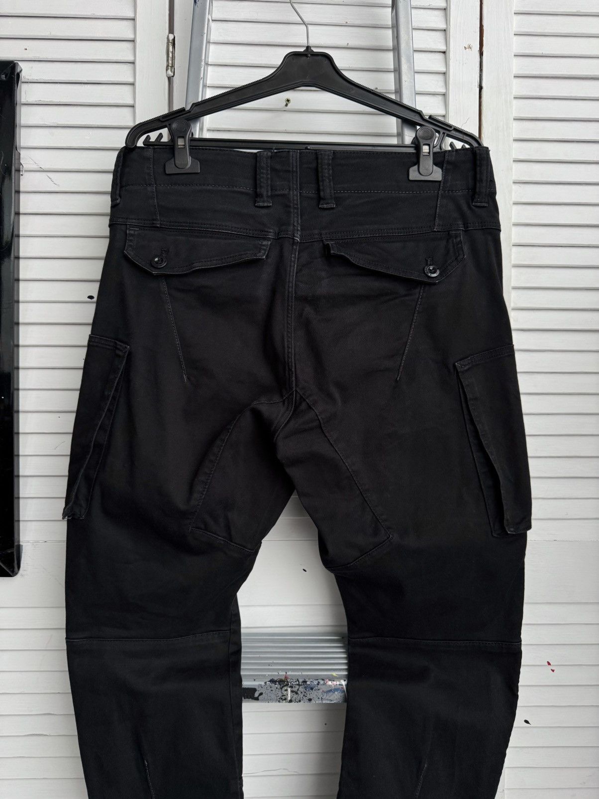 G-Star G-Star RAW 3D Skinny Cargo Black Pants 33x30 Size US 33 - 10 Thumbnail