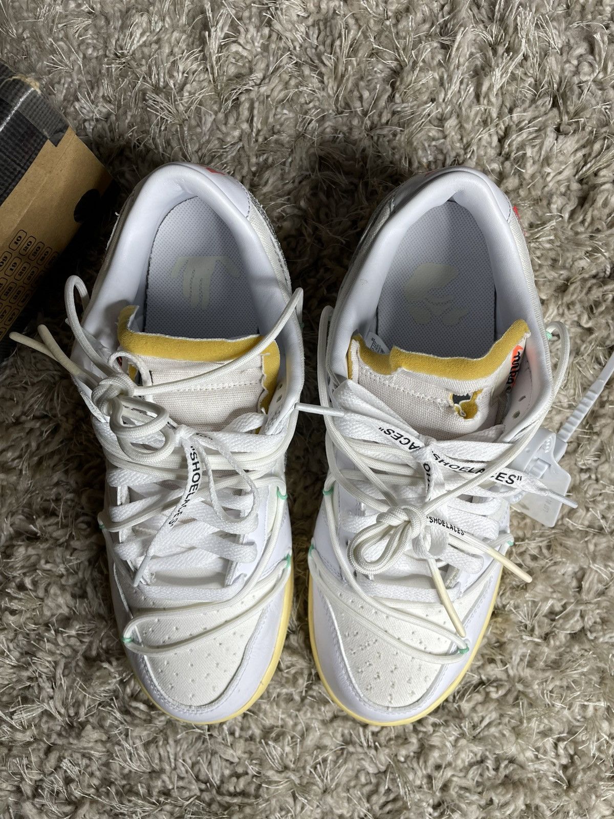Nike × Off-White Off White Dunk Low Lot 1 of 50 Size US 9.5 / EU 42-43 - 5 Thumbnail