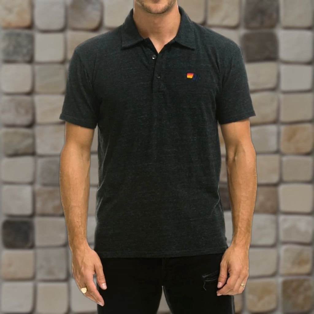 Aviator Nation Aviator Nation Polo Shirt Mens Short Sleeve Logo Charcoal Size S Men’s Polo Shirt Charcoal Aviator Nation Logo Polo Shirt Size US S / EU 44-46 / 1 - 1 Thumbnail
