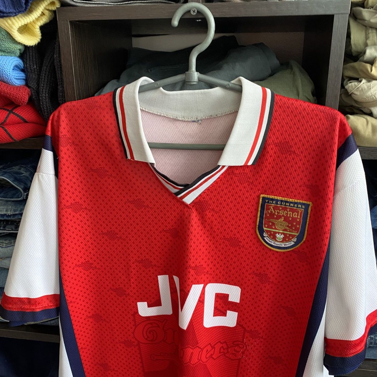 Vintage Vintage Arcenal JVC 1990’s graphic home jersey Size US XL / EU 56 / 4 - 2 Thumbnail