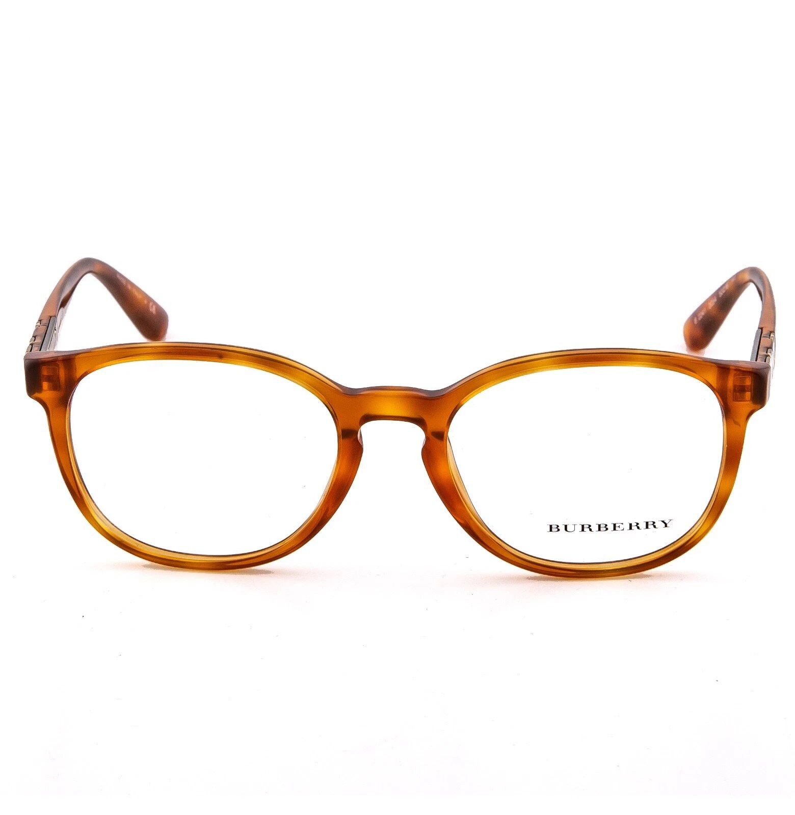 Burberry BURBERRY 2241 BE2241 Brown Havana Eyeglasses Optical Frame Size ONE SIZE - 4 Thumbnail