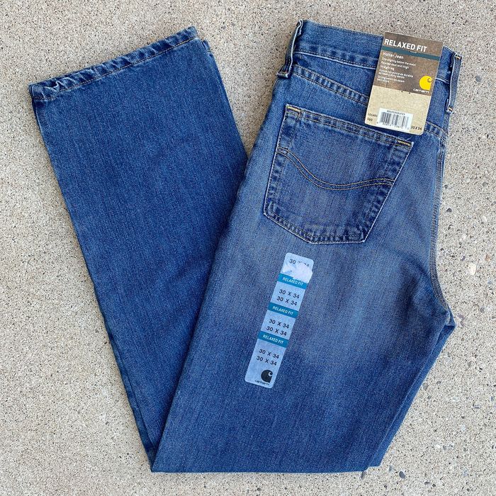 Carhartt NWT Carhartt 101483 Relaxed Fit Denim Holter Jeans 30x34 | Grailed