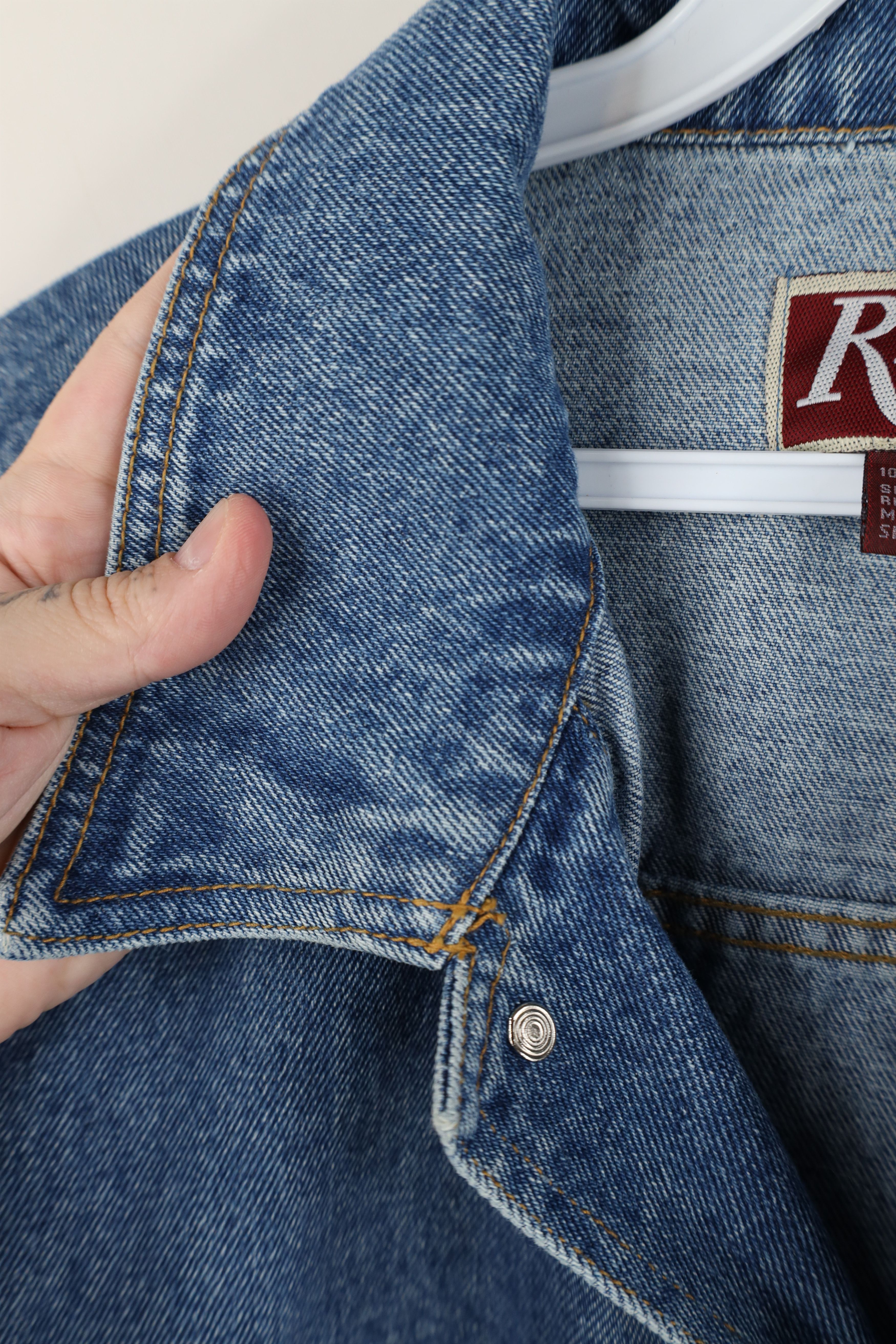 Vintage Vintage 90s Streetwear Riviera Casino Denim Trucker Jacket Size US XXL / EU 58 / 5 - 9 Thumbnail