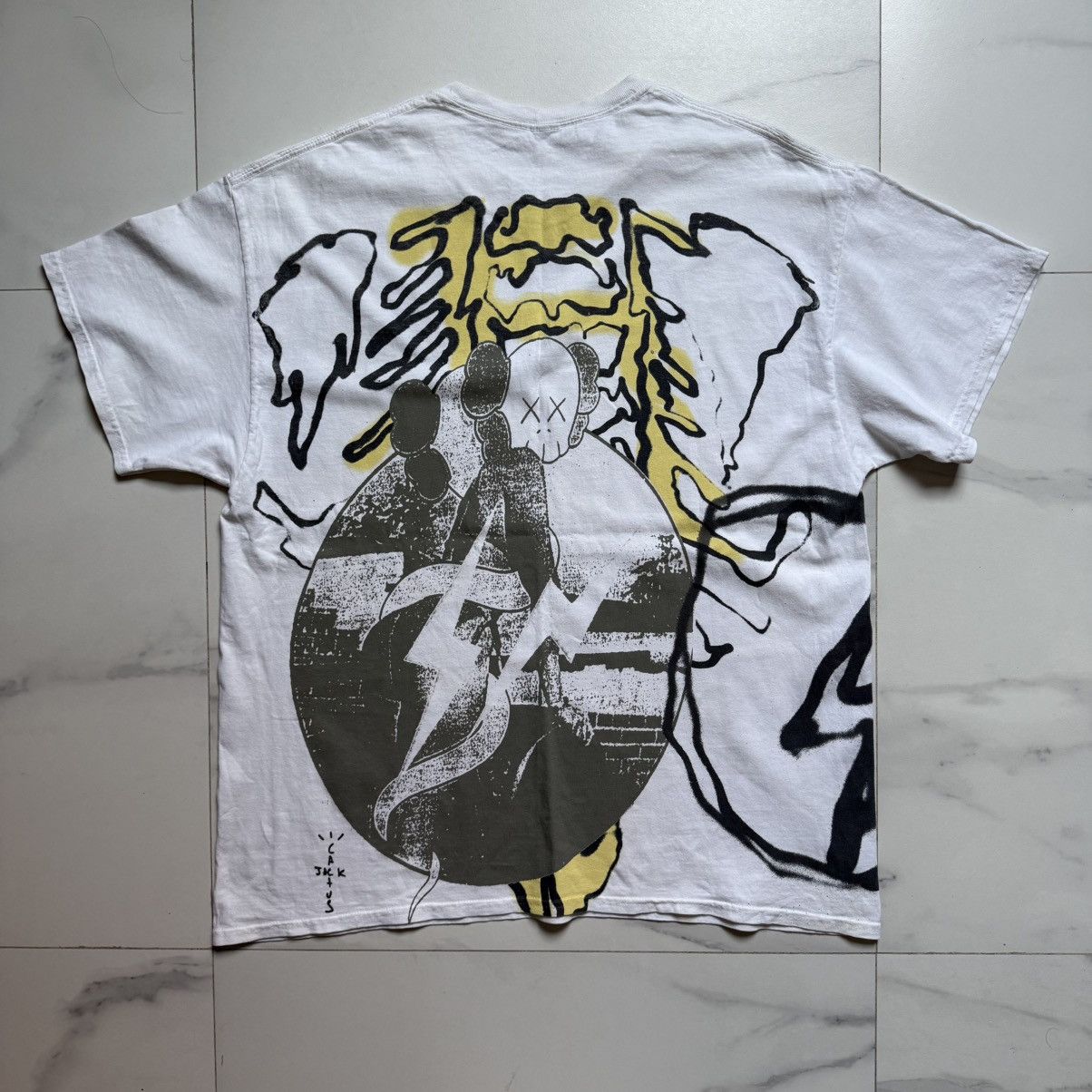 Fragment Design × Kaws × Travis Scott Travis Scott Cactus Jack x Kaws For Fragment SS21 T-Shirt Size US L / EU 52-54 / 3 - 3 Thumbnail
