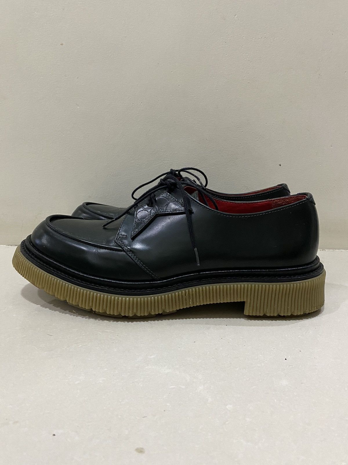 Tres Bien & Adieu Type 141 Leather Derby Bottle Green