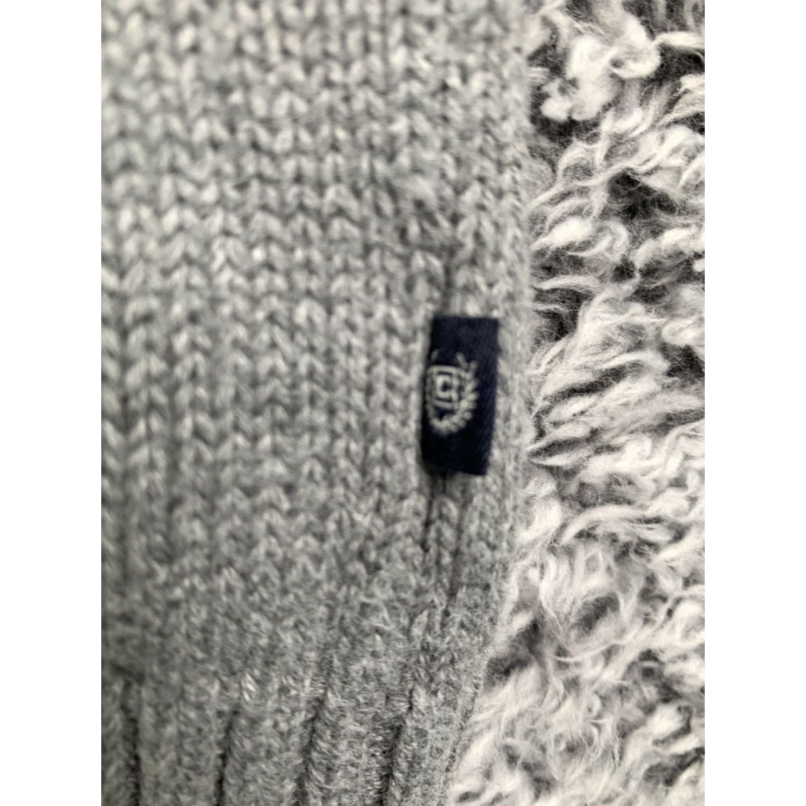 Chaps Chaps Pullover Sweater Mens L Gray Henley Mock Neck Cable-Knit Button Shuffle Detailed Craftmanship Size US L / EU 52-54 / 3 - 6 Thumbnail