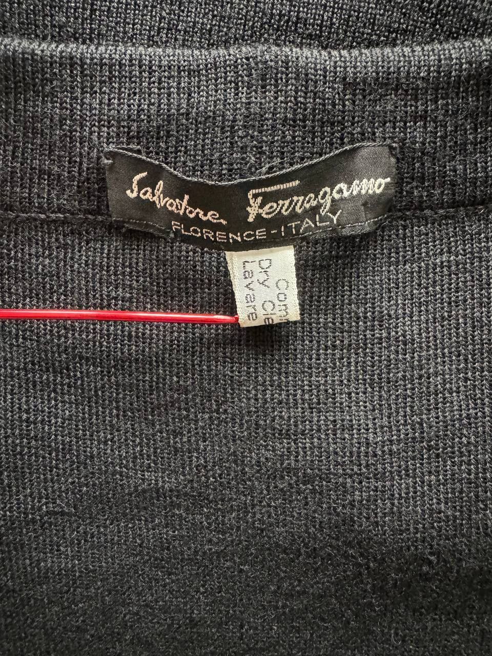 Salvatore Ferragamo 🔥🔥 Salvatore Ferragamo Black Wool Cardigan Size XL / US 12-14 / IT 48-50 - 4 Thumbnail