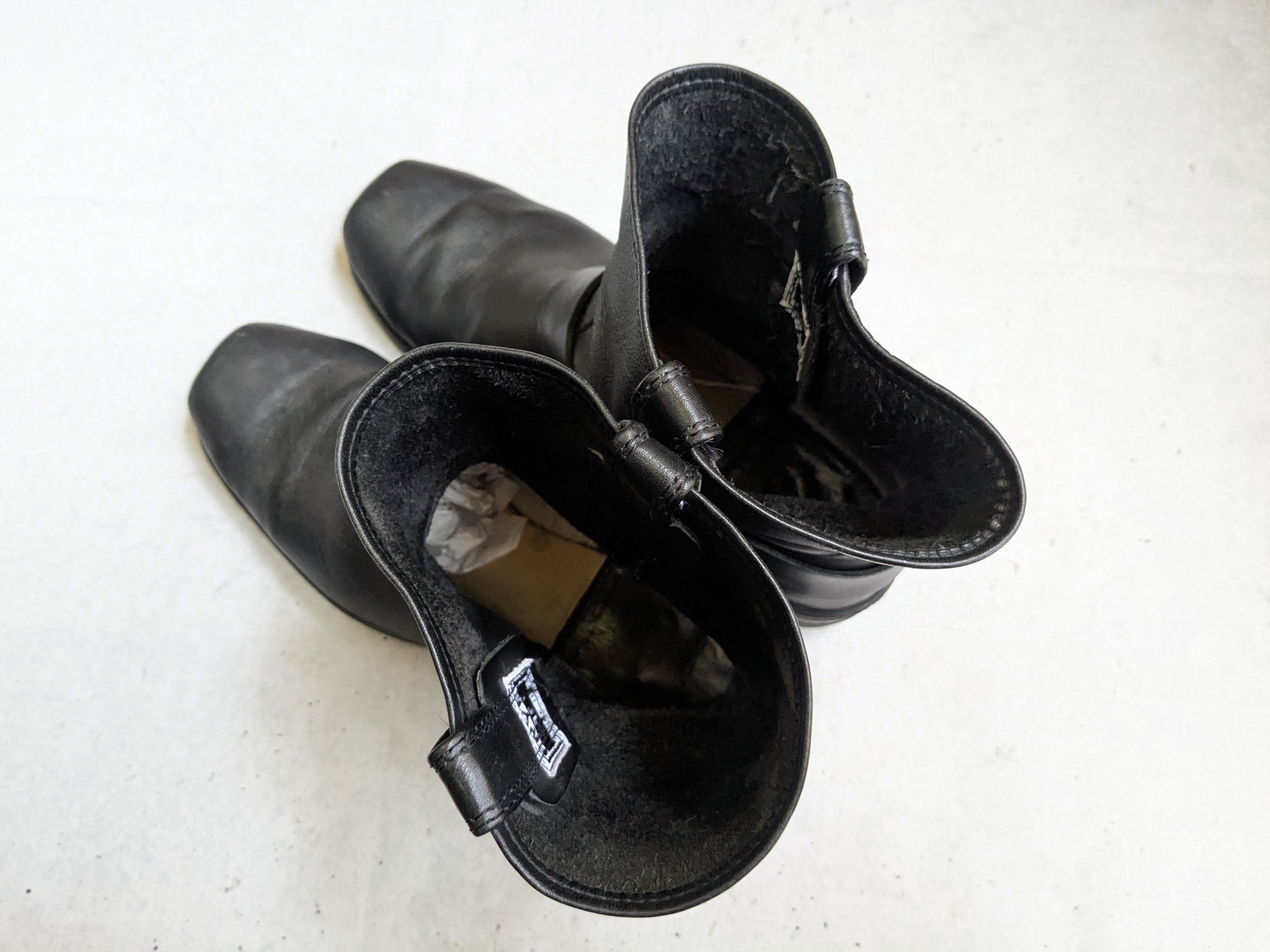 Frye Frye Harness Boots Black Leather 13 M Leather Buckle Size US 13 / EU 46 - 16 Thumbnail
