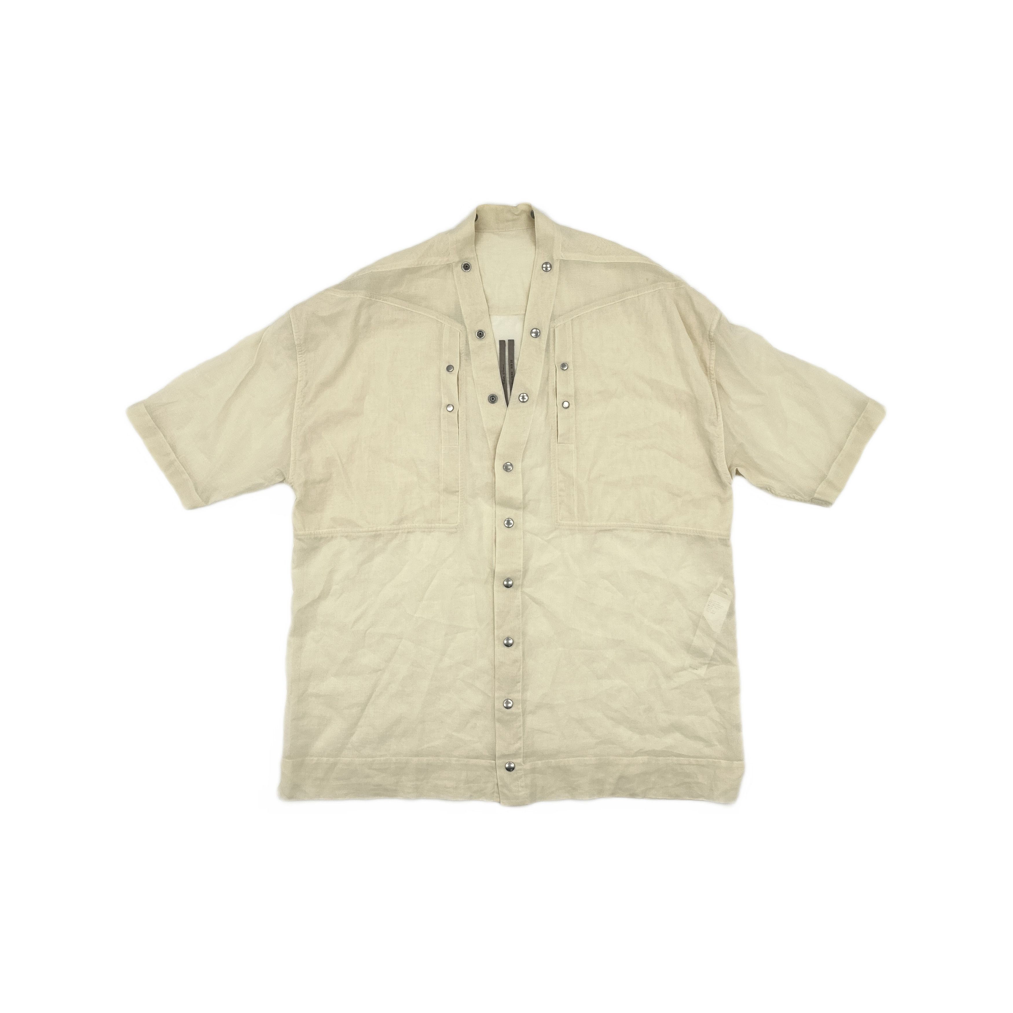 Rick Owens Edfu SS23 sheer fogpocket silk chiffon striped larry 