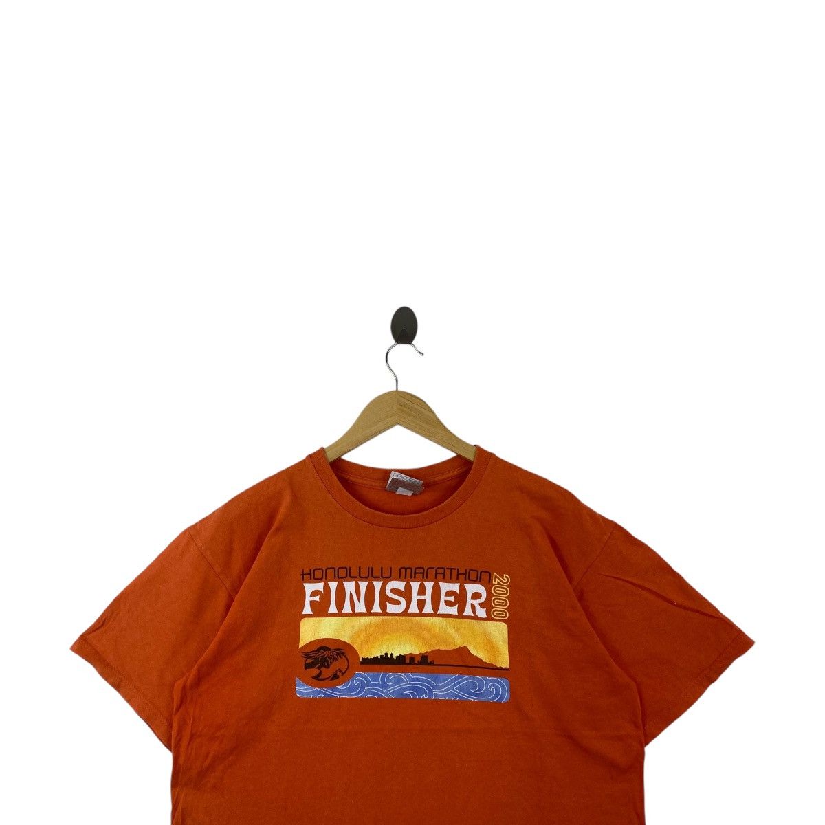 Nike Vintage NIKE HONOLULU MARATHON Y2K Finisher Tee Shirt Size US M / EU 48-50 / 2 - 2 Thumbnail