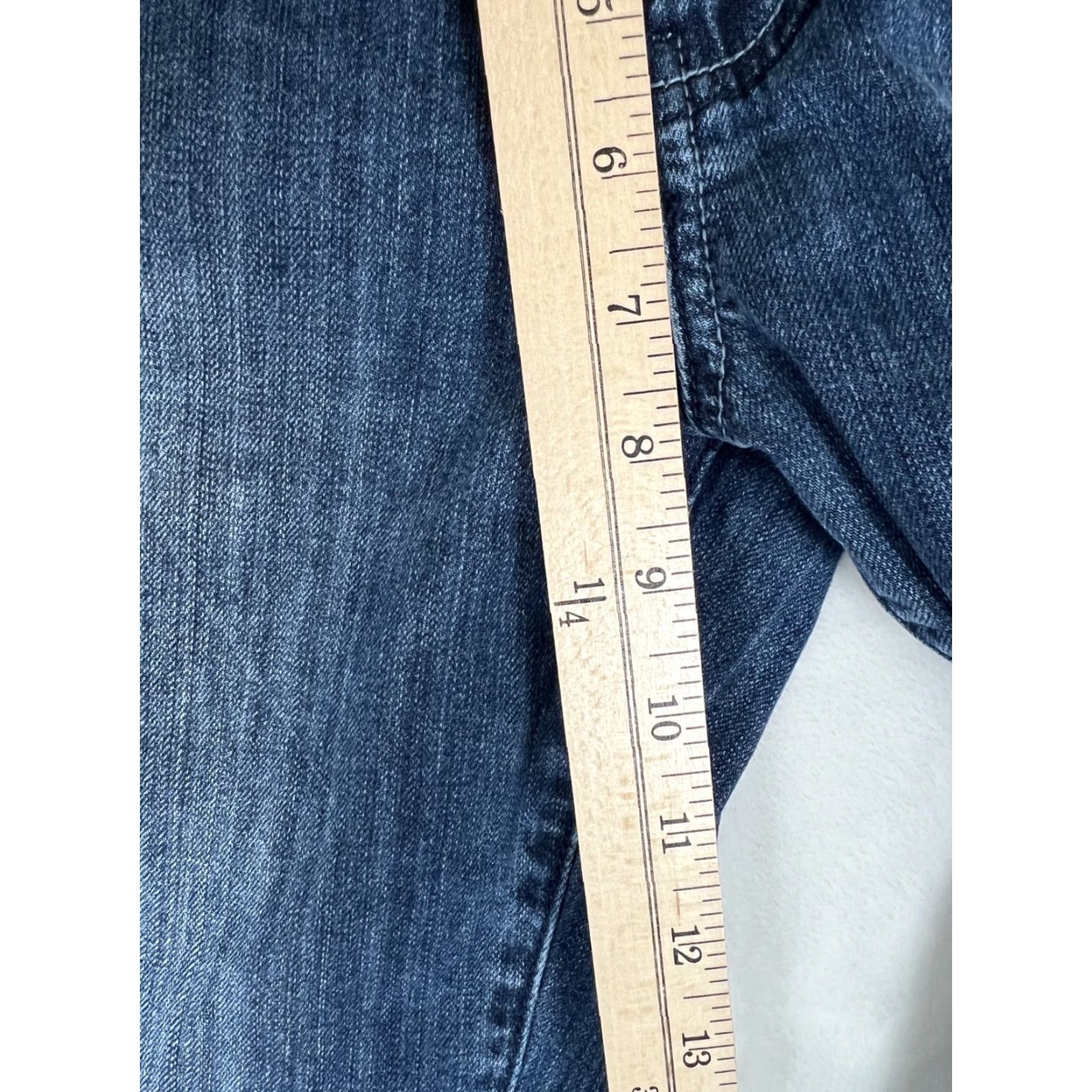 Mossimo VINTAGE Mossimo Supply Co Jeans Denim Boots Cut 34 30 In Mid Rise Bootcut Women Blue Cotton Blend Pocket 5-Pocket Stretch Men's? Size 32" / US 10 / IT 46 - 5 Thumbnail