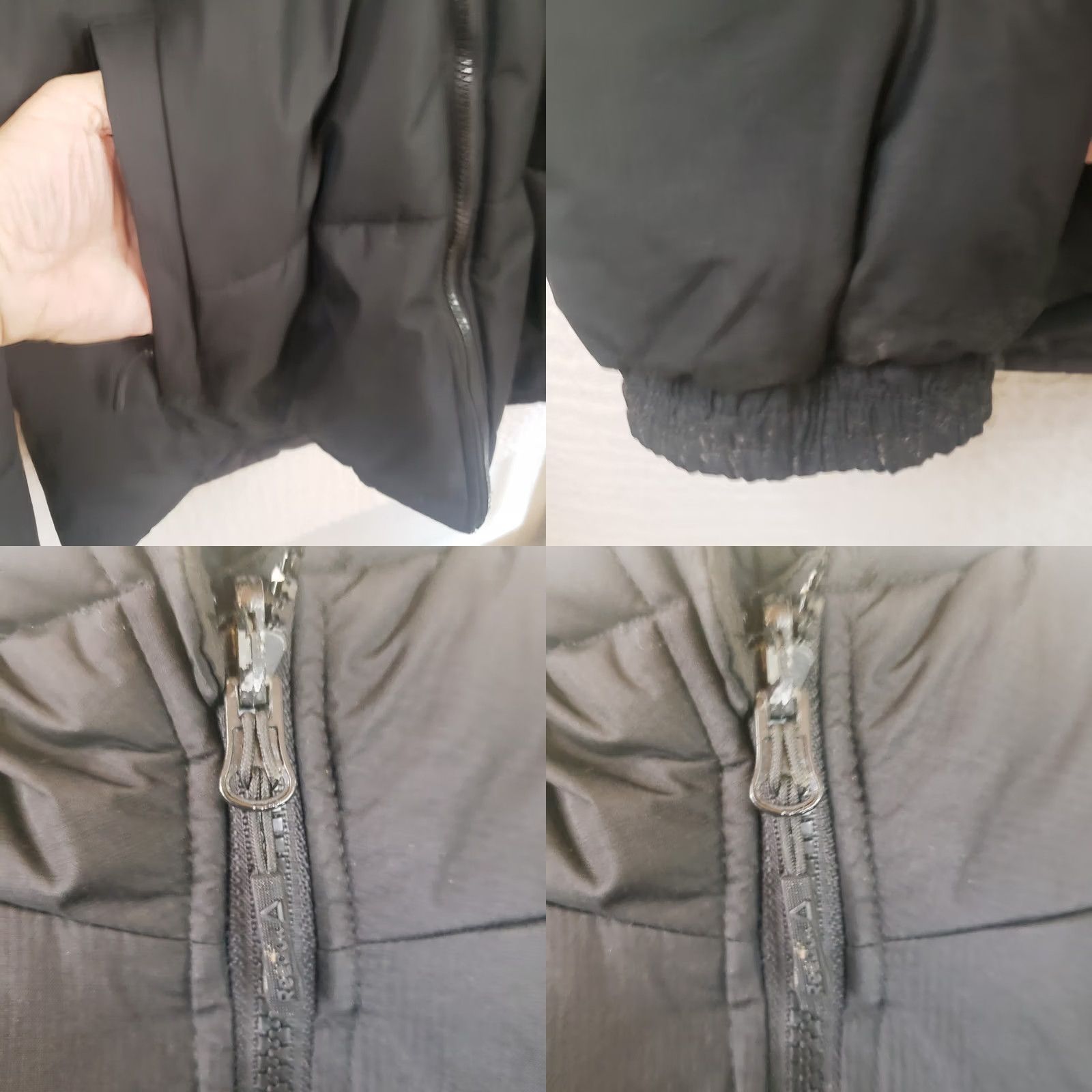 Reebok VINTAGE Reebok Puffer Jacket Logo Hooded Full Zip Sz L Black Men Adult Large Coat Size US L / EU 52-54 / 3 - 8 Thumbnail