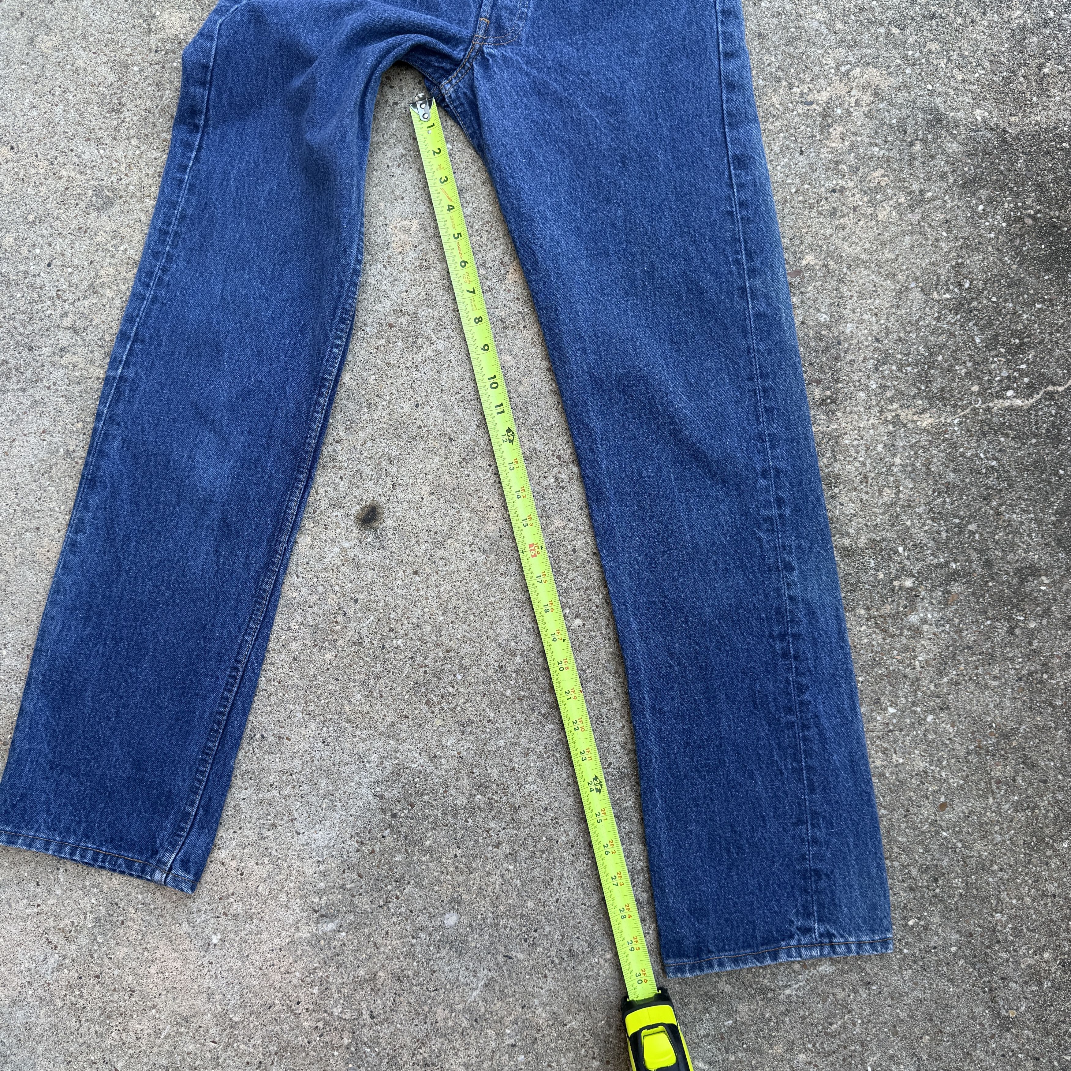 Levi's Vintage 80s Levis 501 Blue Button fly Denim Jeans Size US 27 - 7 Thumbnail