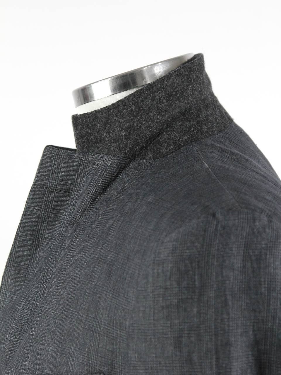 Ermenegildo Zegna GRITTI BY ERMENEGILDO ZEGNA Linen checkered jacket Size 50R - 5 Thumbnail