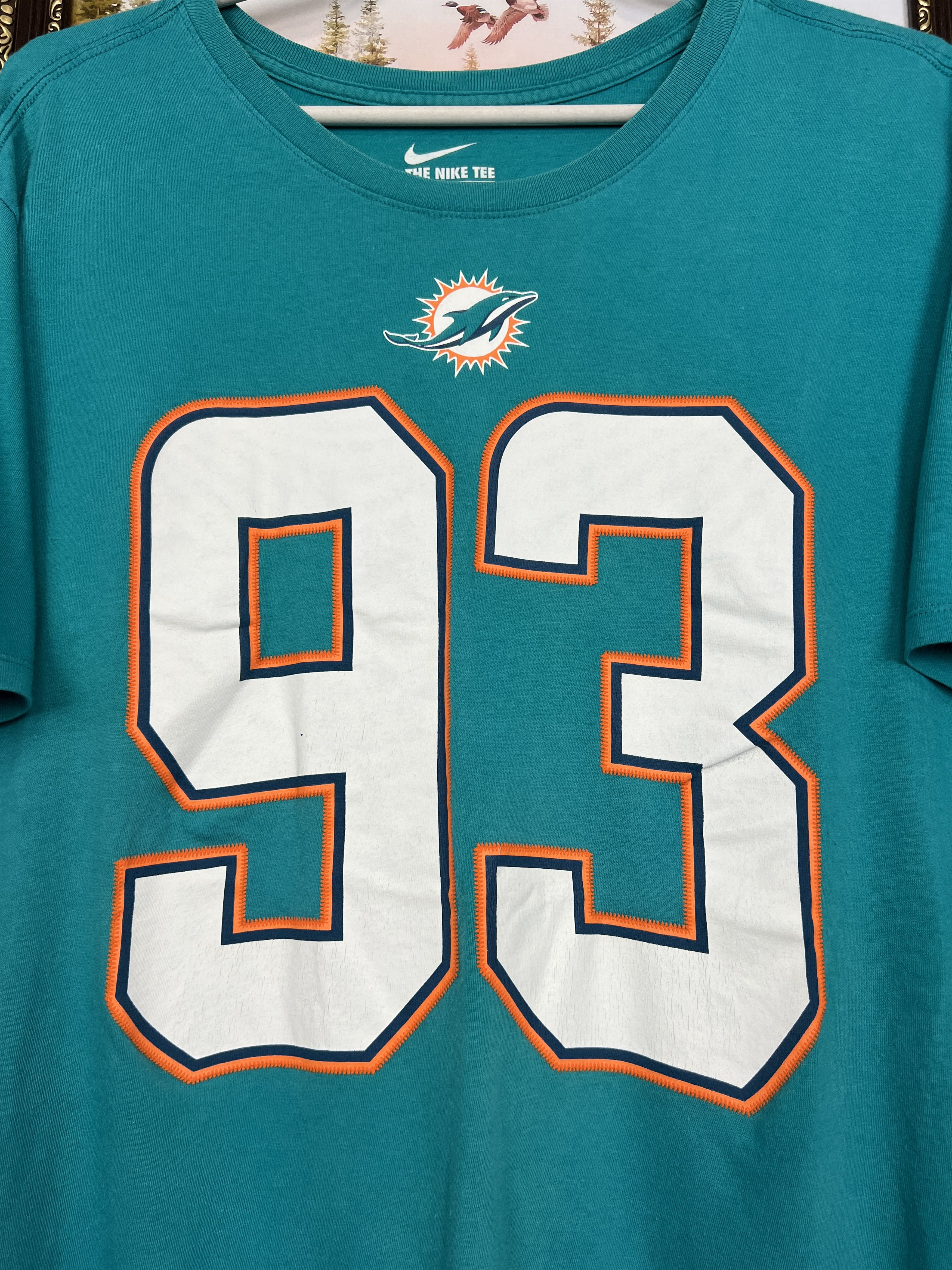 Nike Nike Regular Fit Miami Dolphins NFL SUH Shirt Football Size US XL / EU 56 / 4 - 5 Thumbnail