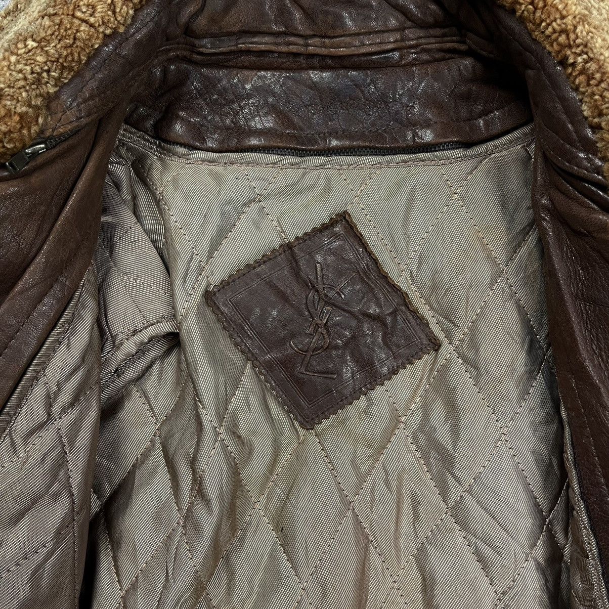 Yves Saint Laurent Vintage 90s ysl Yves saint laurent leather jacket Size US XL / EU 56 / 4 - 8 Thumbnail