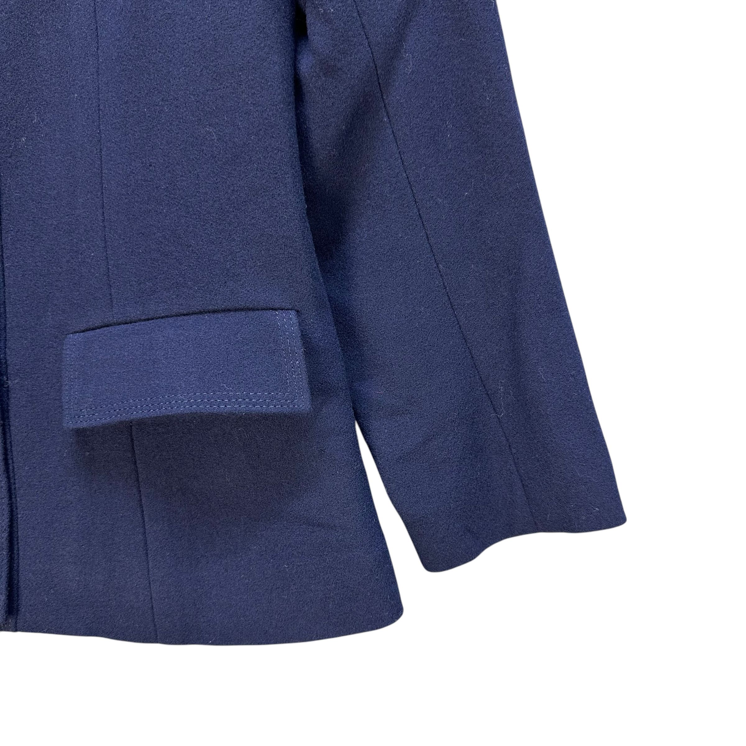 Japanese Brand 90’s JOHN J HILTON Blue Wool Formal Jacket #A64-1544 Size S / US 4 / IT 40 - 5 Thumbnail