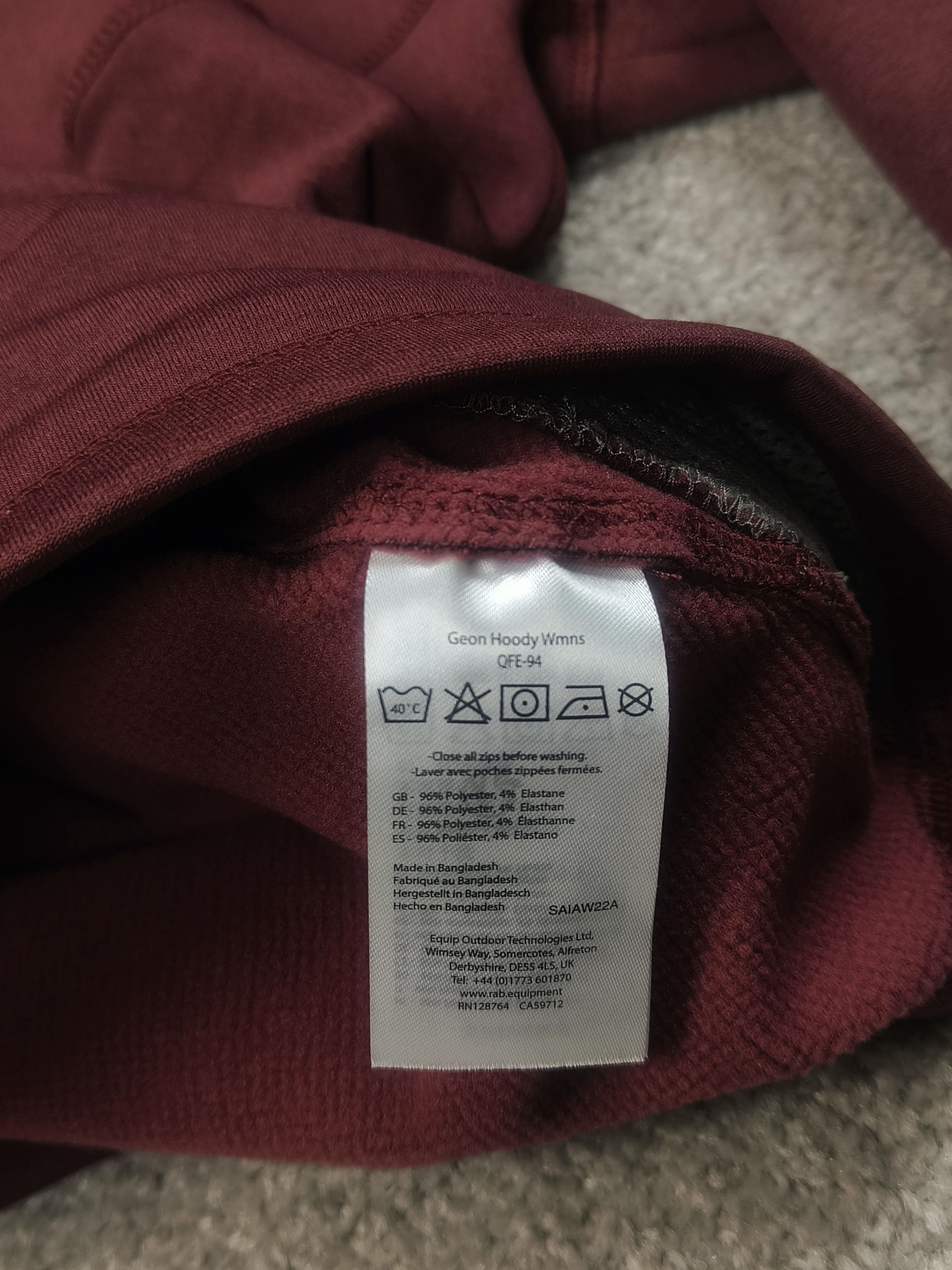 Rab Rab Womens Geon Hoody touring ski fleece jacket Size XL / US 12-14 / IT 48-50 - 5 Thumbnail