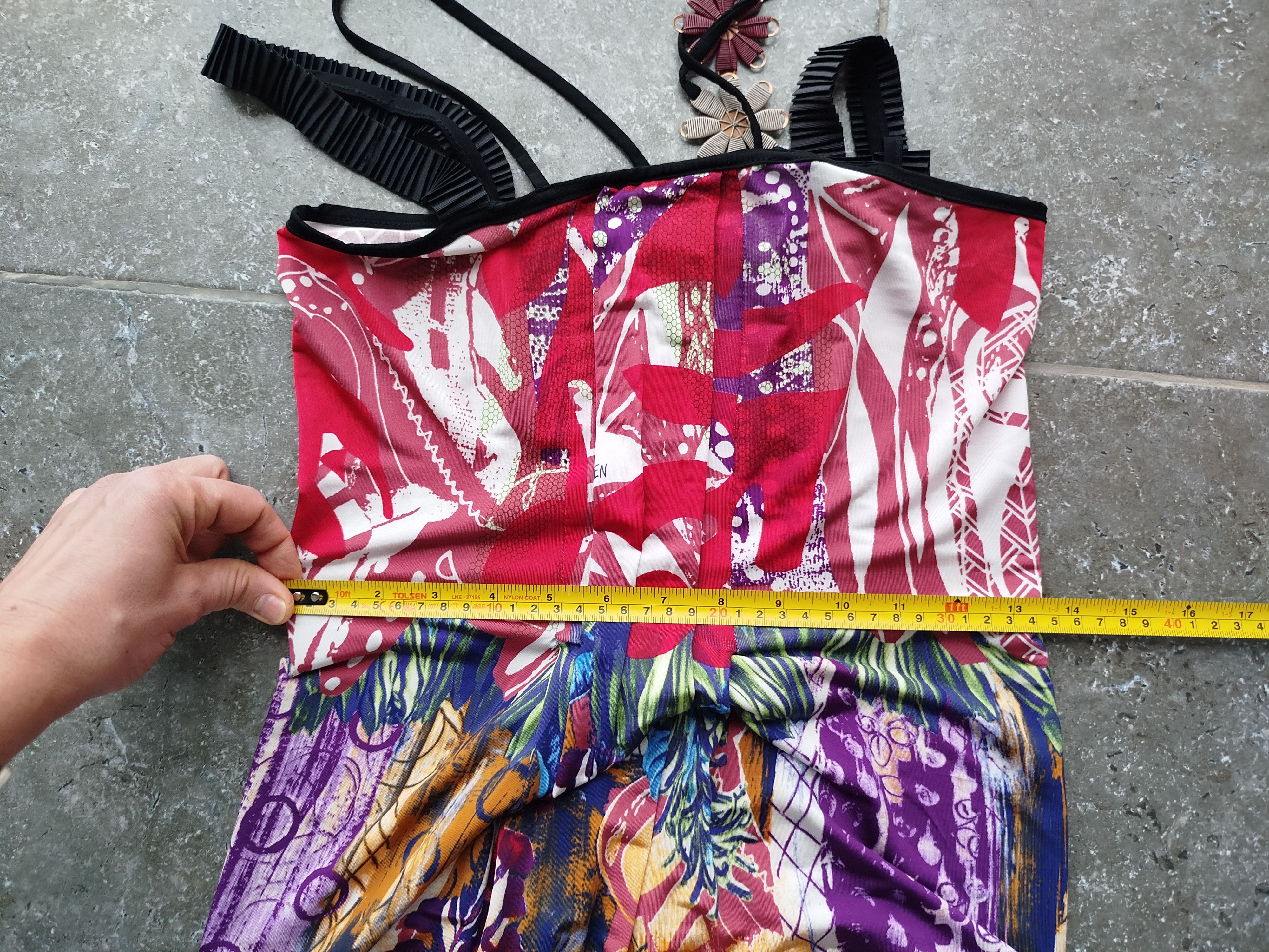 Jean Paul Gaultier Save The Queen Dress Sleeveless Art Jersey Size M-L Size L / US 10 / IT 46 - 12 Thumbnail