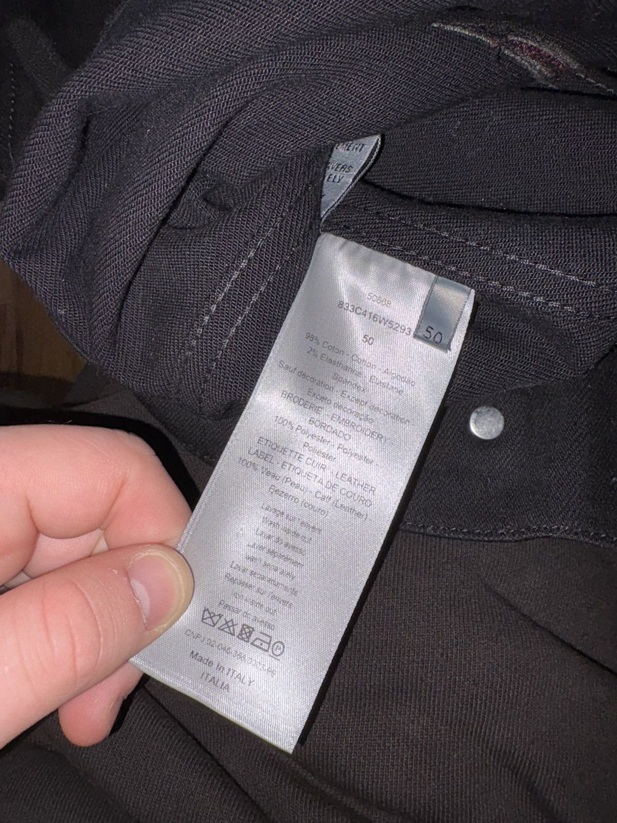 Dior Dior Atelier Denim Jacket Black - Size S Size US S / EU 44-46 / 1 - 7 Thumbnail
