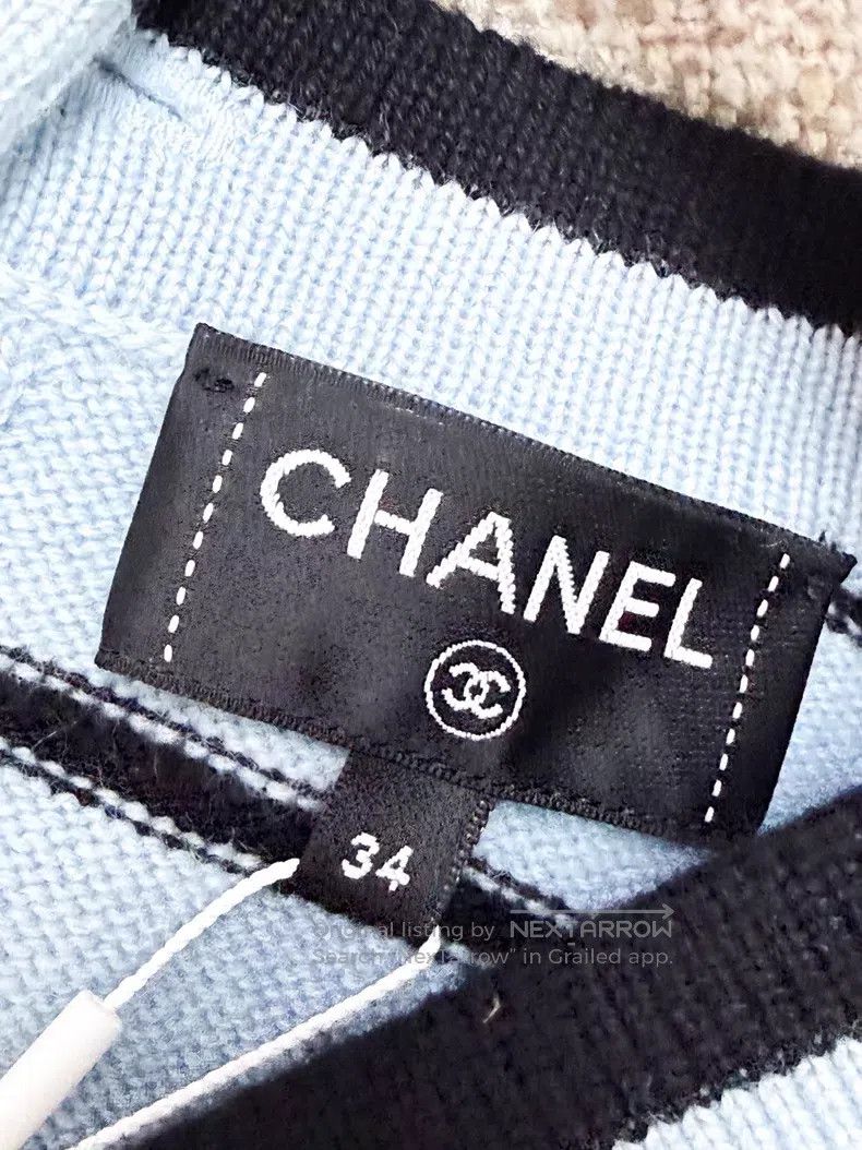 Chanel Chanel Black striped flying bird diamond button knitted ca Size XXS / US 00 / IT 34 - 5 Thumbnail