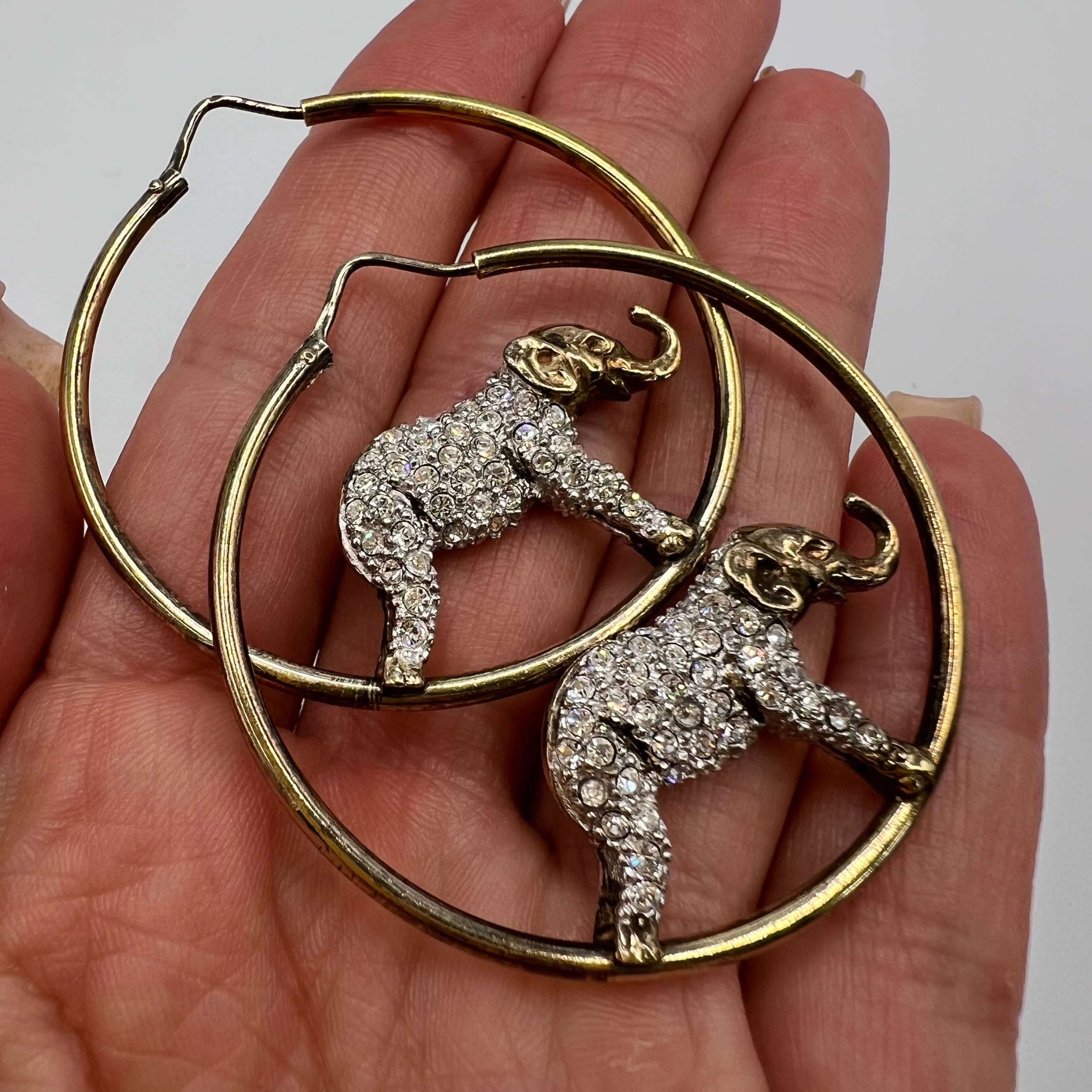 Sterling Silver Vintage Airoldi Italian Gilt Sterling Silver 925 Earrings Size ONE SIZE - 5 Thumbnail