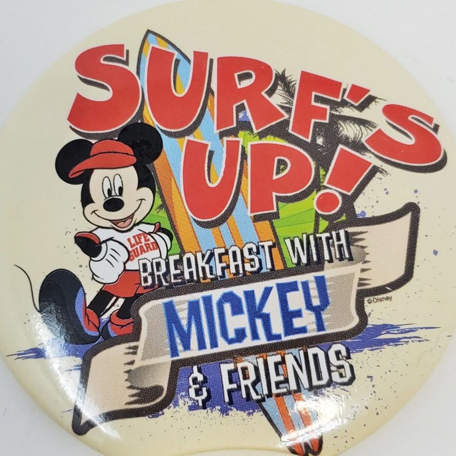Disney Disney Surfs Up! Breakfast w Mickey 4 Pack of Buttons Size ONE SIZE - 3 Thumbnail