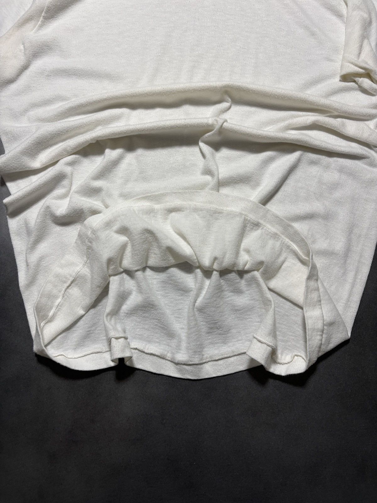 Vintage 1970s Vintage Blank Tee 1980s Stanfields Thrashed Distressed Size US M / EU 48-50 / 2 - 6 Thumbnail